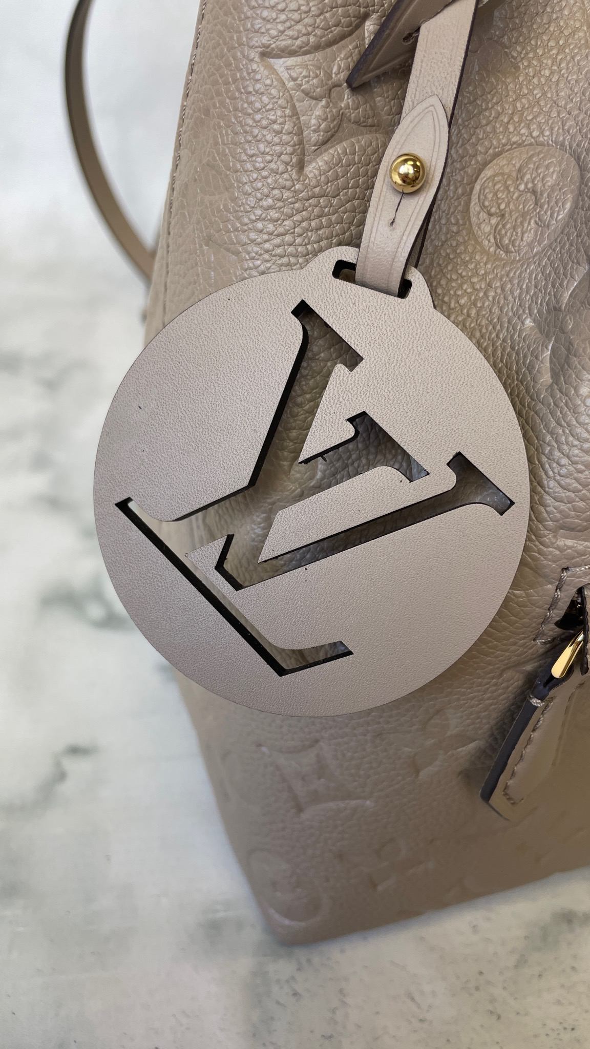 Louis Vuitton Montsouris Backpack PM, Turtle Dove Empreinte Leather,  Preowned in Dustbag WA001 - Julia Rose Boston