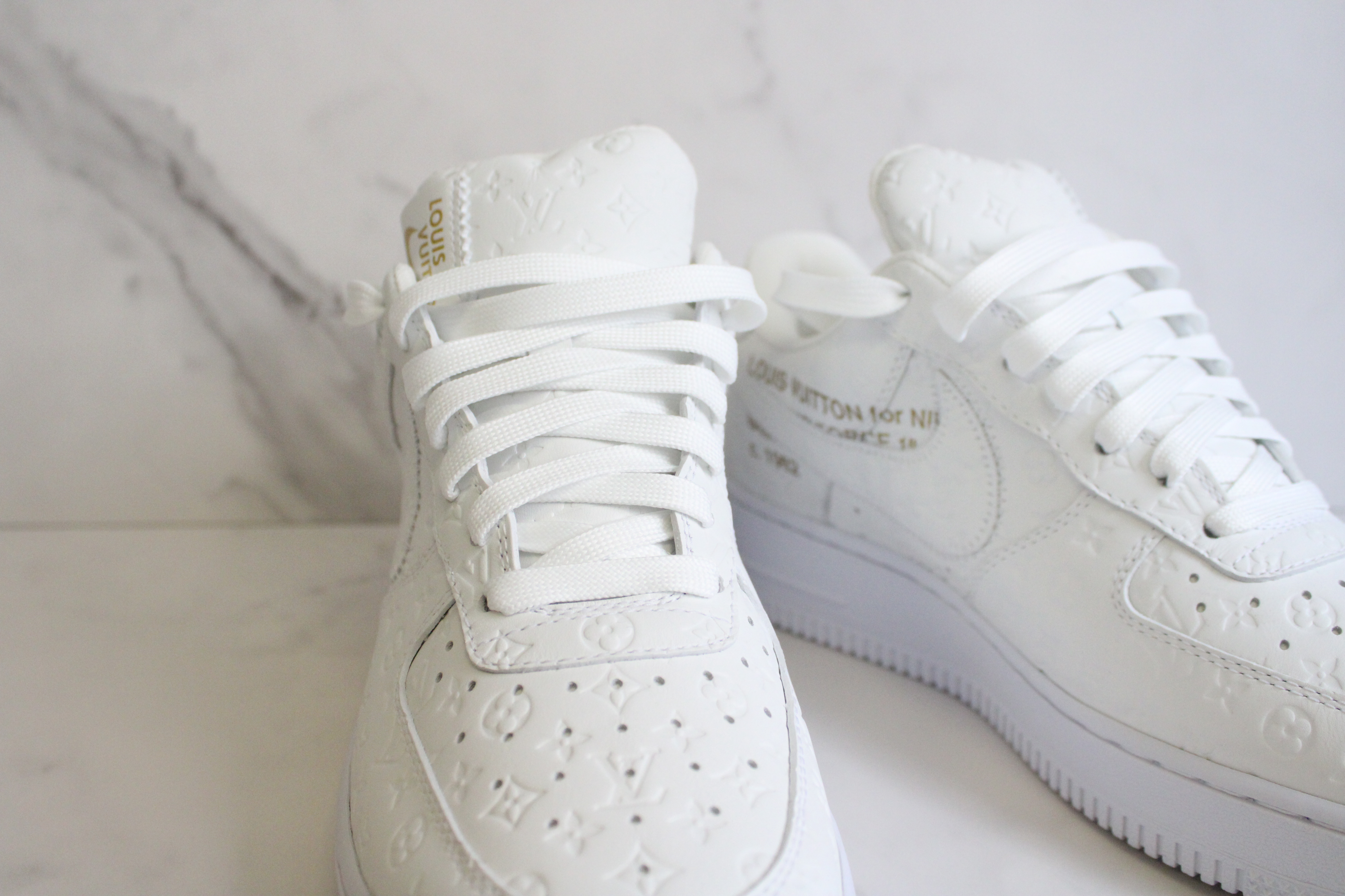 Louis Vuitton Nike Air Sneaker, White, Size 6 (Mens) New in Box WA001 -  Julia Rose Boston
