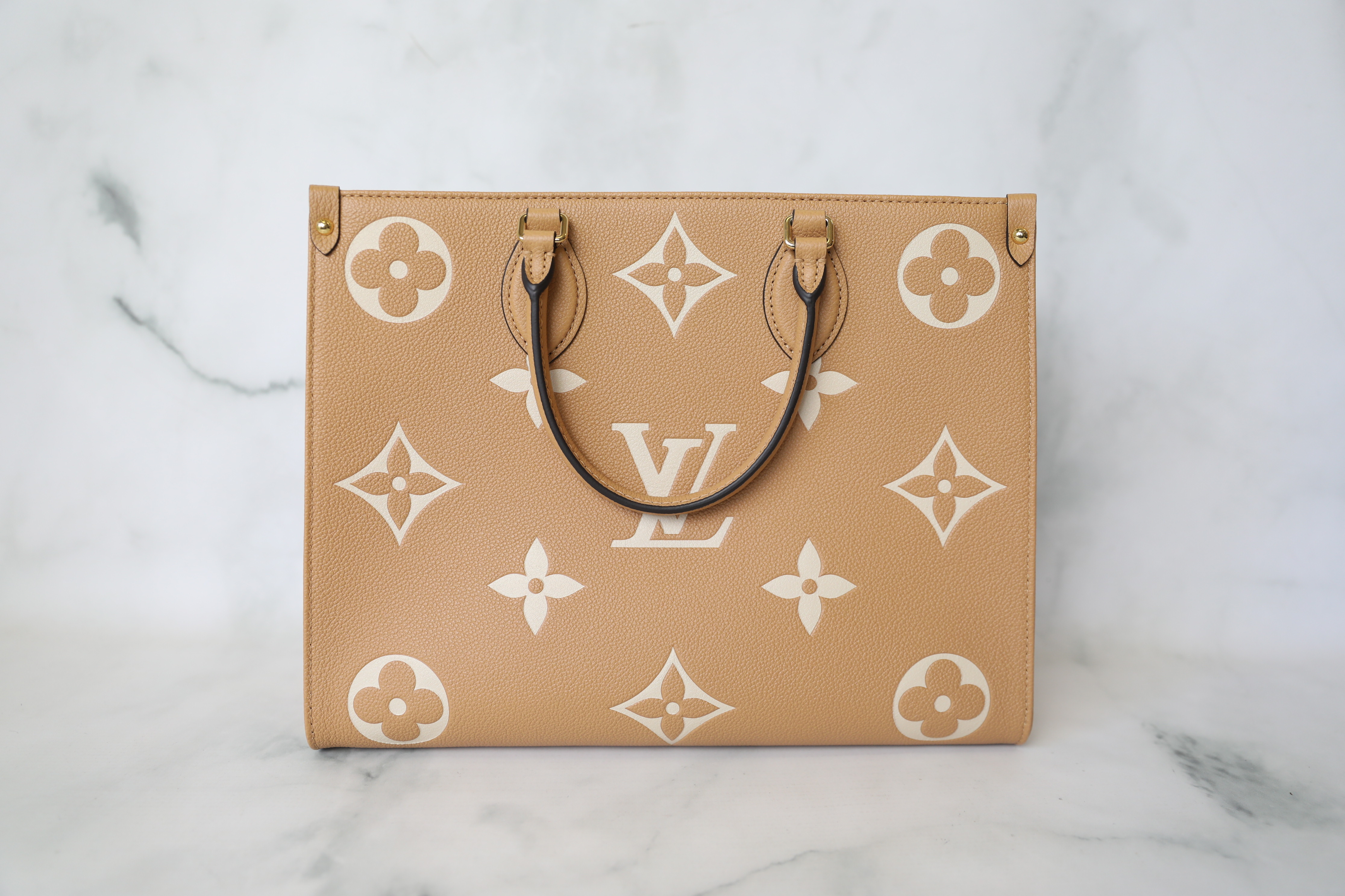 Louis Vuitton V Tote MM, Beige and White Empreinte Leather, Preowned in  Dustbag WA001 - Julia Rose Boston