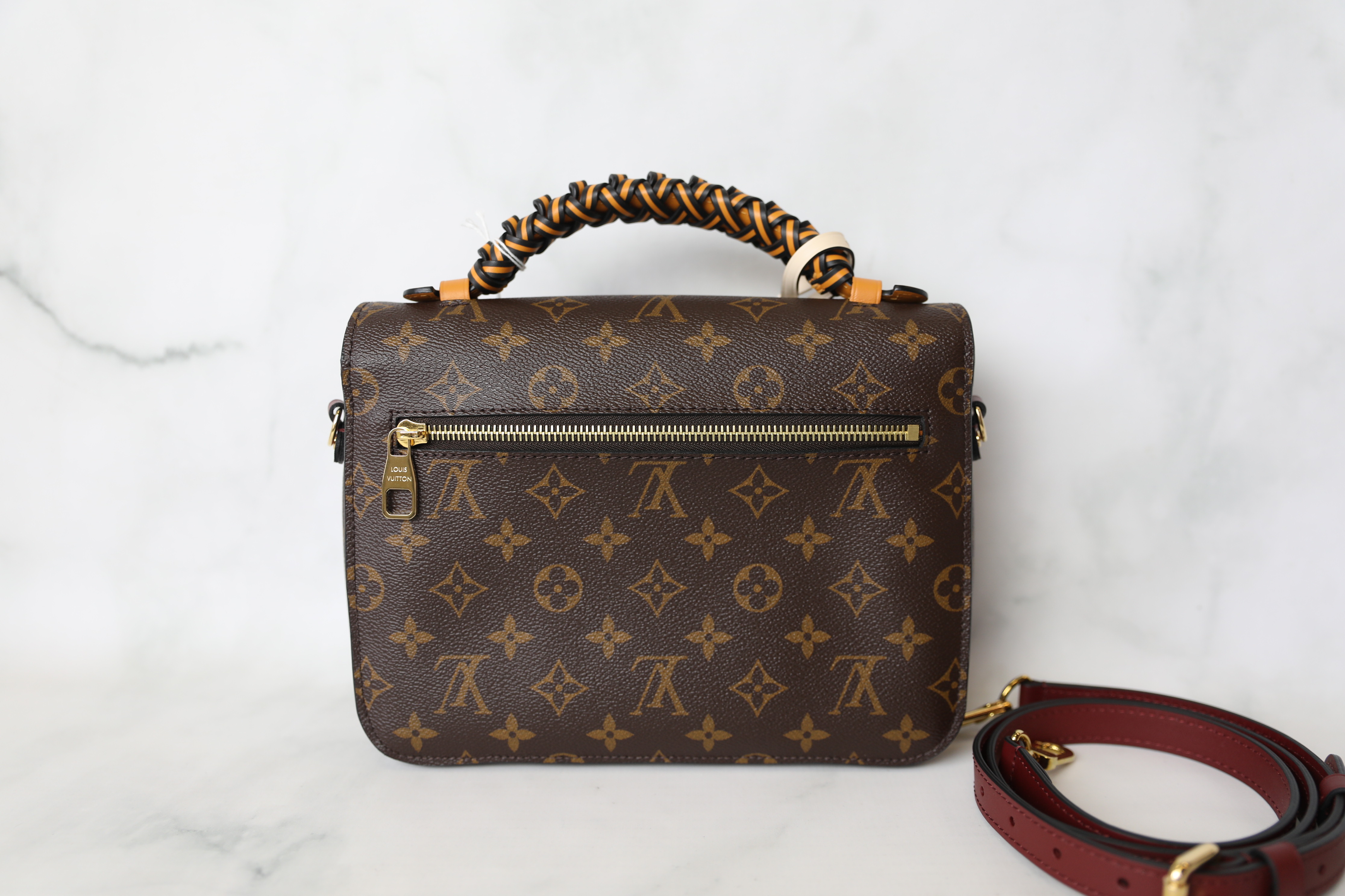 Louis Vuitton Pochette Metis with Braided Handle, New in Dustbag WA001