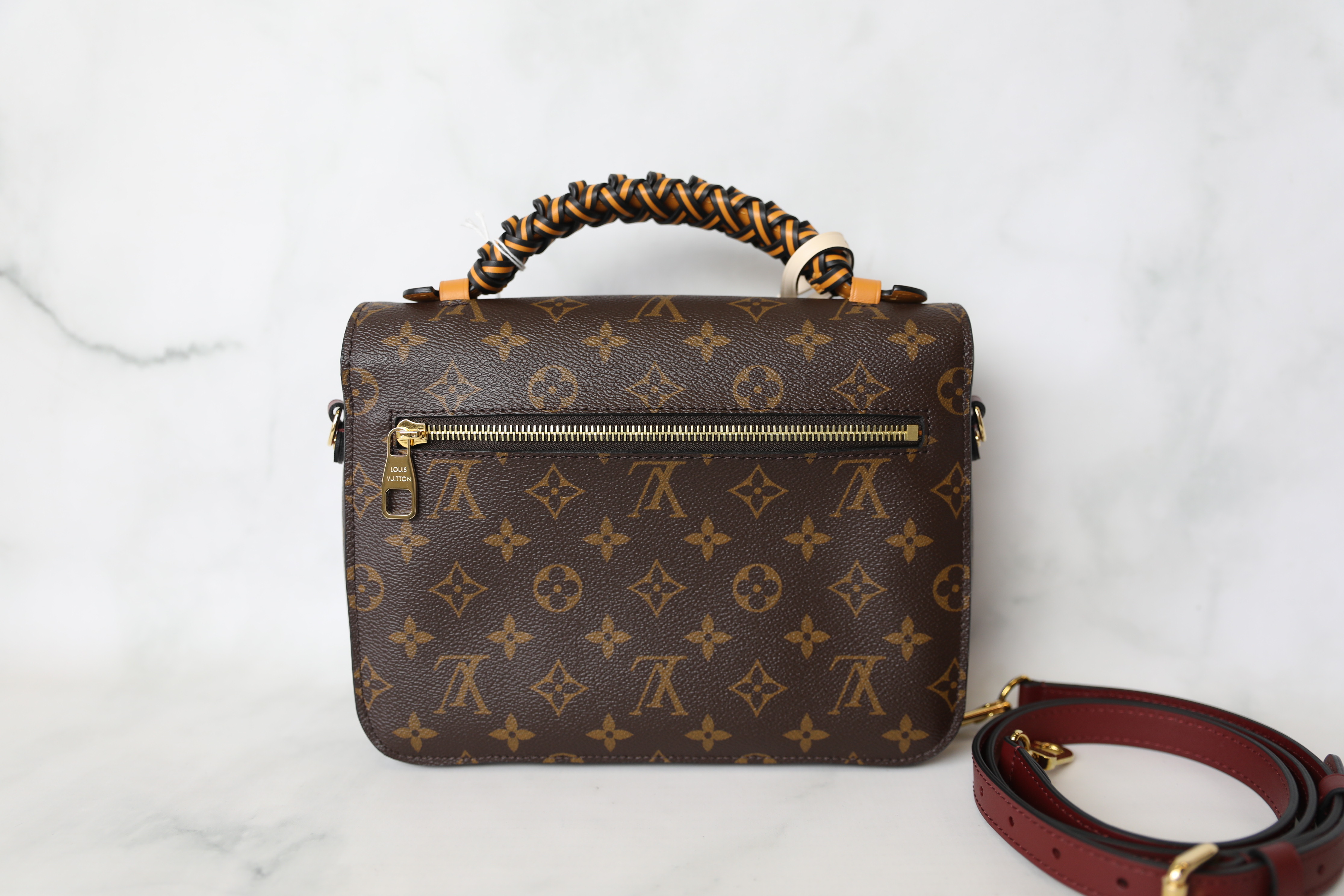 Louis Vuitton Rose & White Monogram Pochette Métis – Savonches