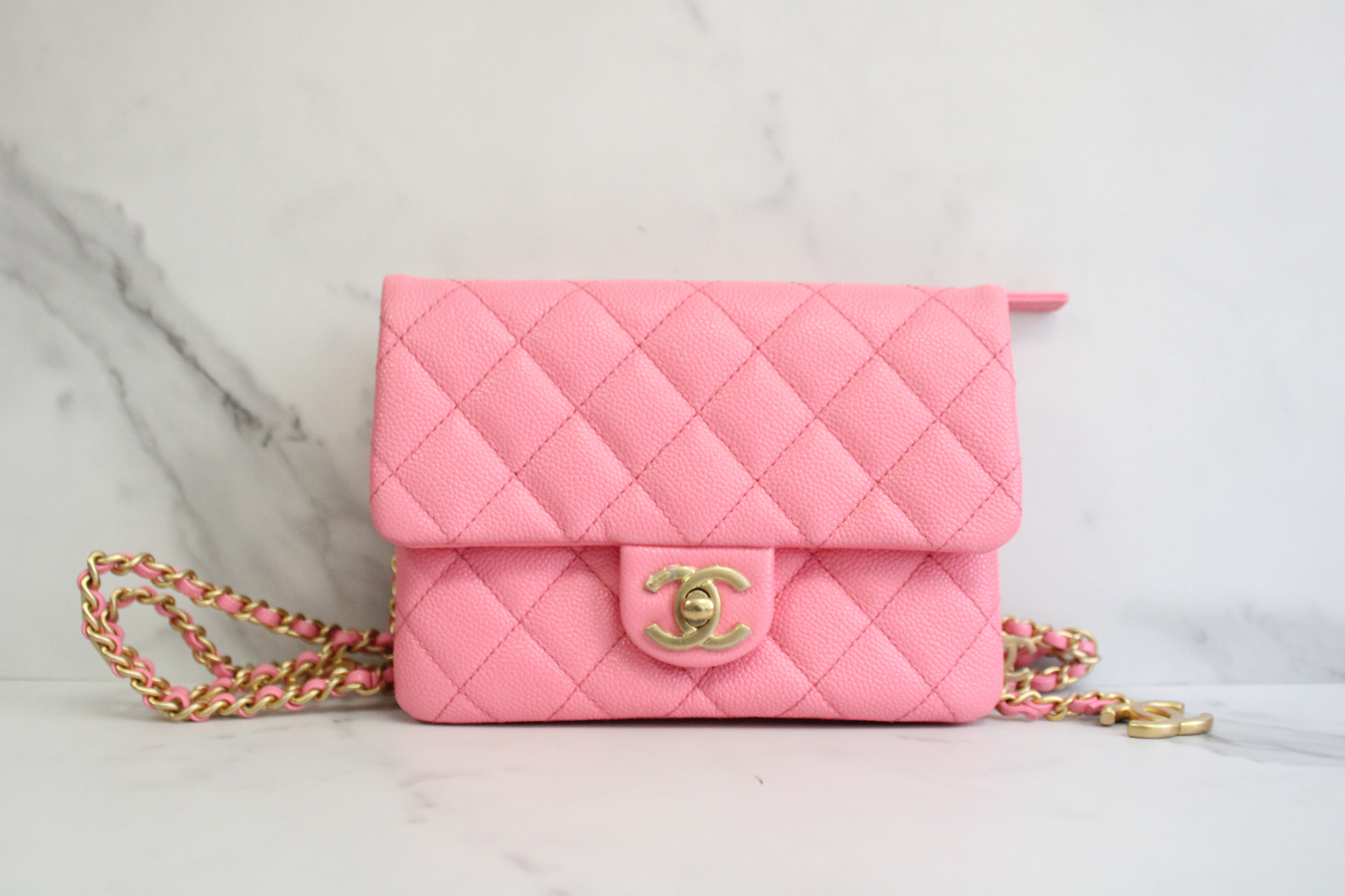 Chanel Waist Belt Bag, Pink Caviar Leather with Gold Hardware, New in Box  MA001 - Julia Rose Boston