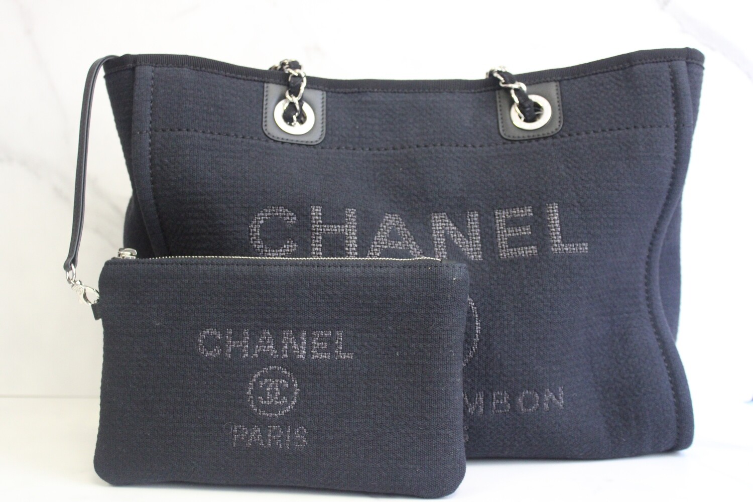 Chanel Deauville, Small, Black, New in Dustbag MA001