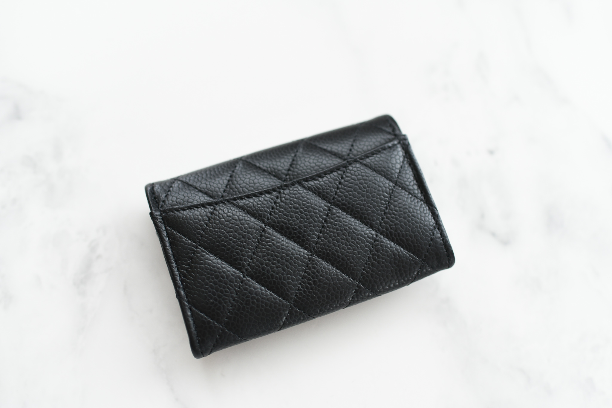 Chanel Caviar Leather Card Holder Black - NOBLEMARS