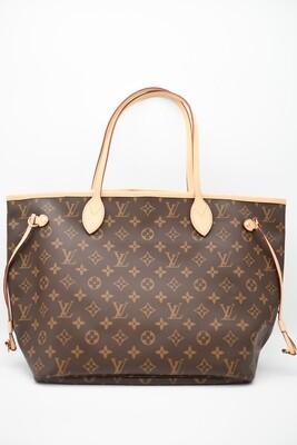 Louis Vuitton Neverfull MM (No Pouch), Monogram with Beige Lining, New in Dustbag GA001