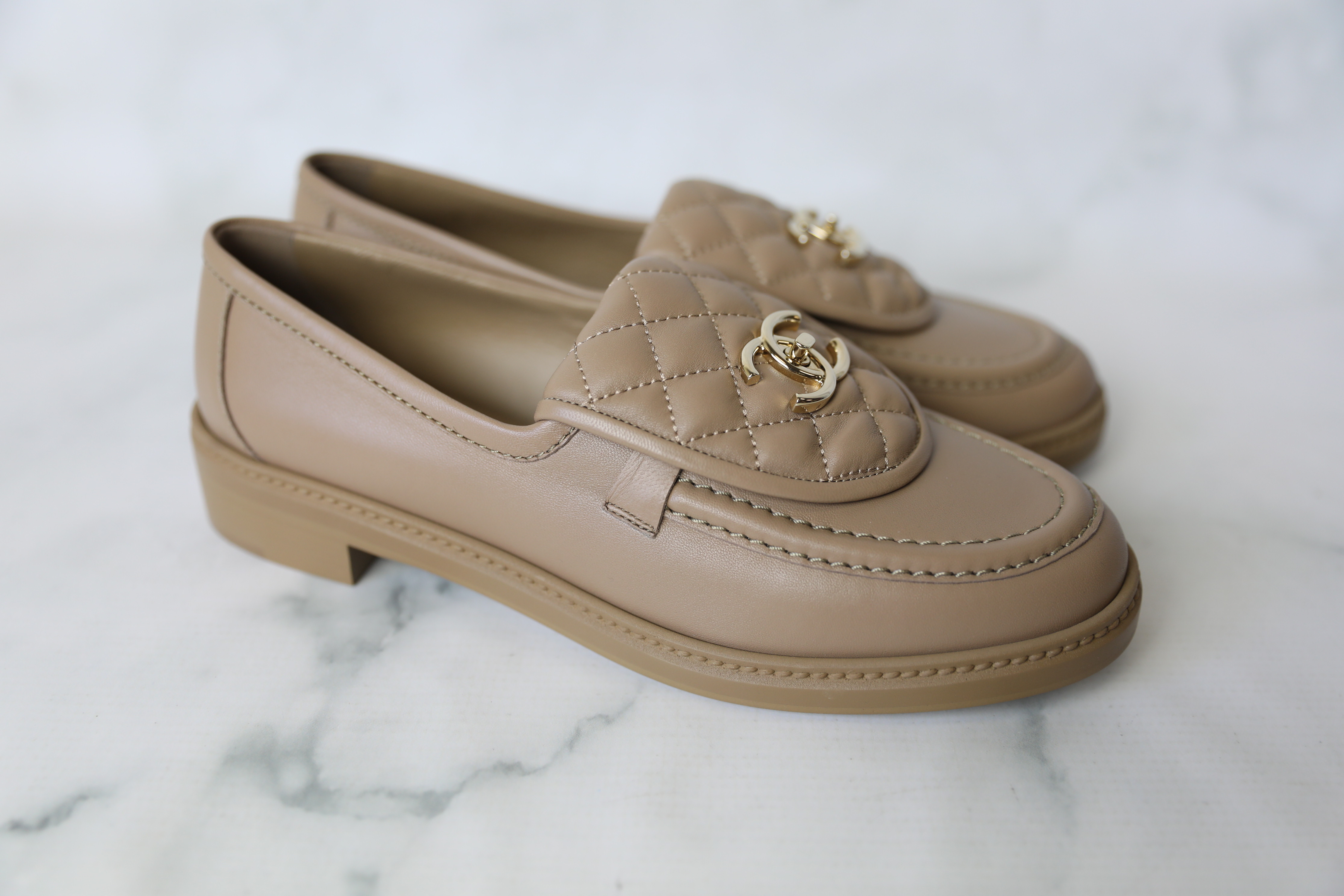 Chanel Shoes Turnlock Loafers, Biege, Size 41, New in Box WA001 - Julia  Rose Boston | Shop