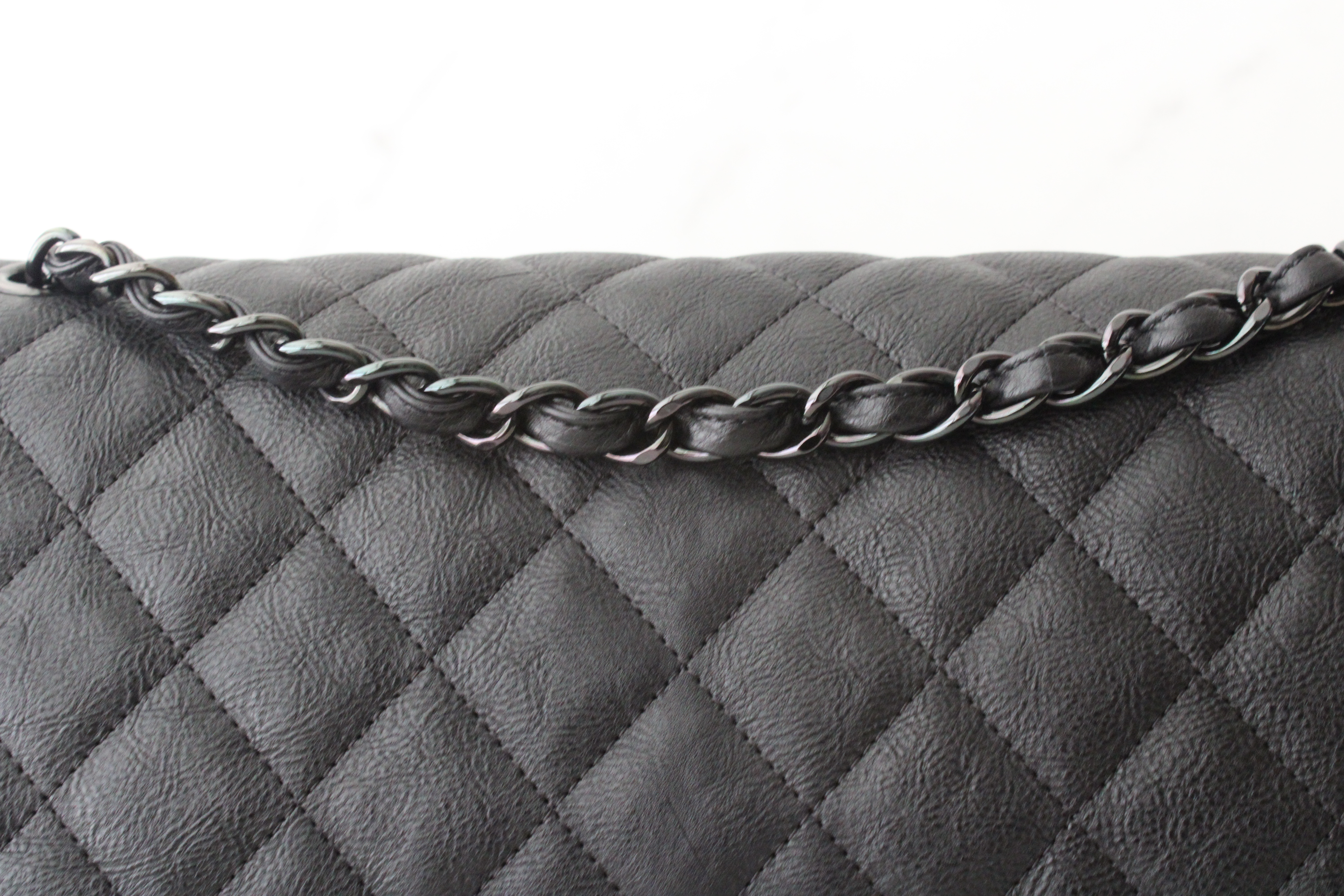 Chanel Classic Flap, Jumbo, So Black Calfskin Leather, Preowned in Box  CMA001 - Julia Rose Boston