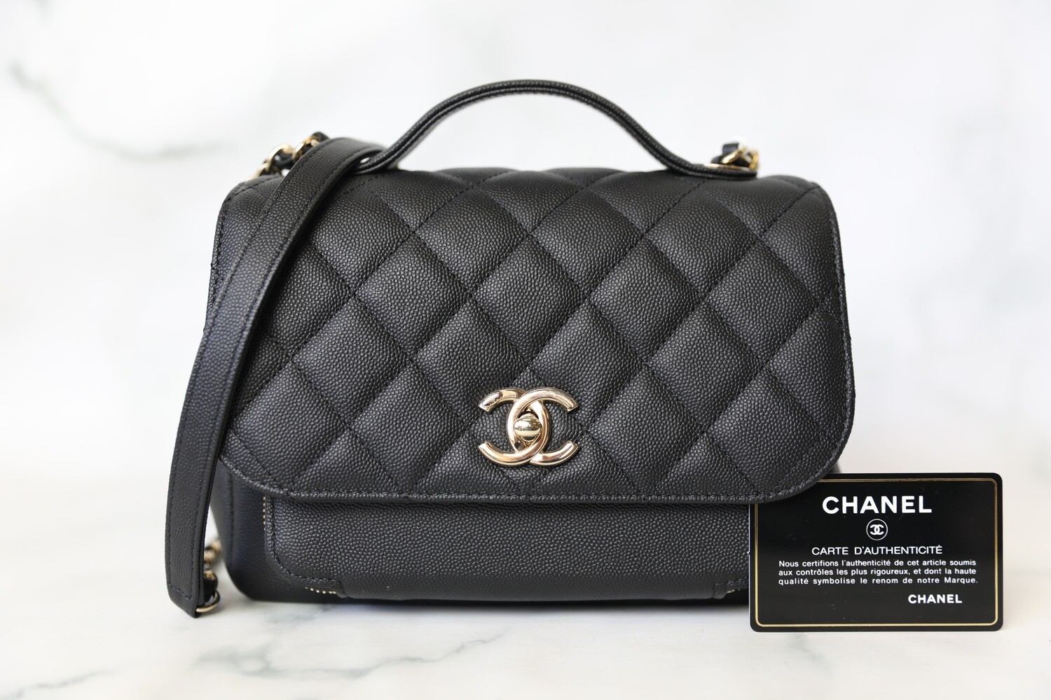 Chanel Business Affinity Medium, Black Caviar Leather With Gold Hardware,  New in Dustbag WA001 - Julia Rose Boston