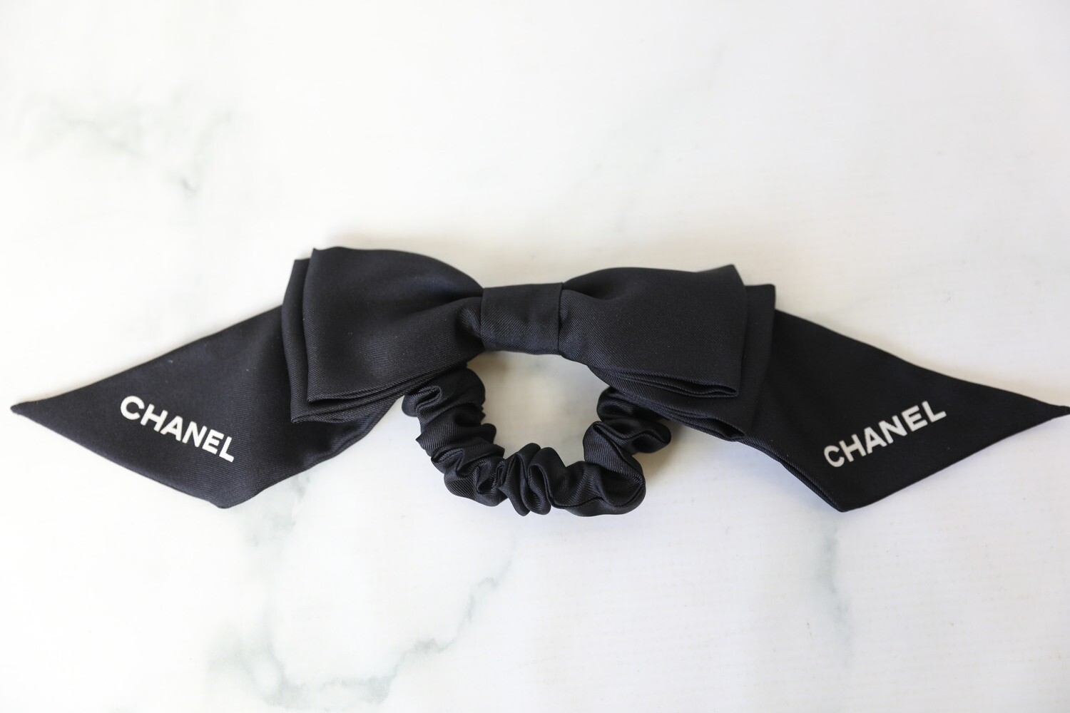 Chanel Hair Bow Tie, Black Silk, New in Box WA001 - Julia Rose Boston | Shop