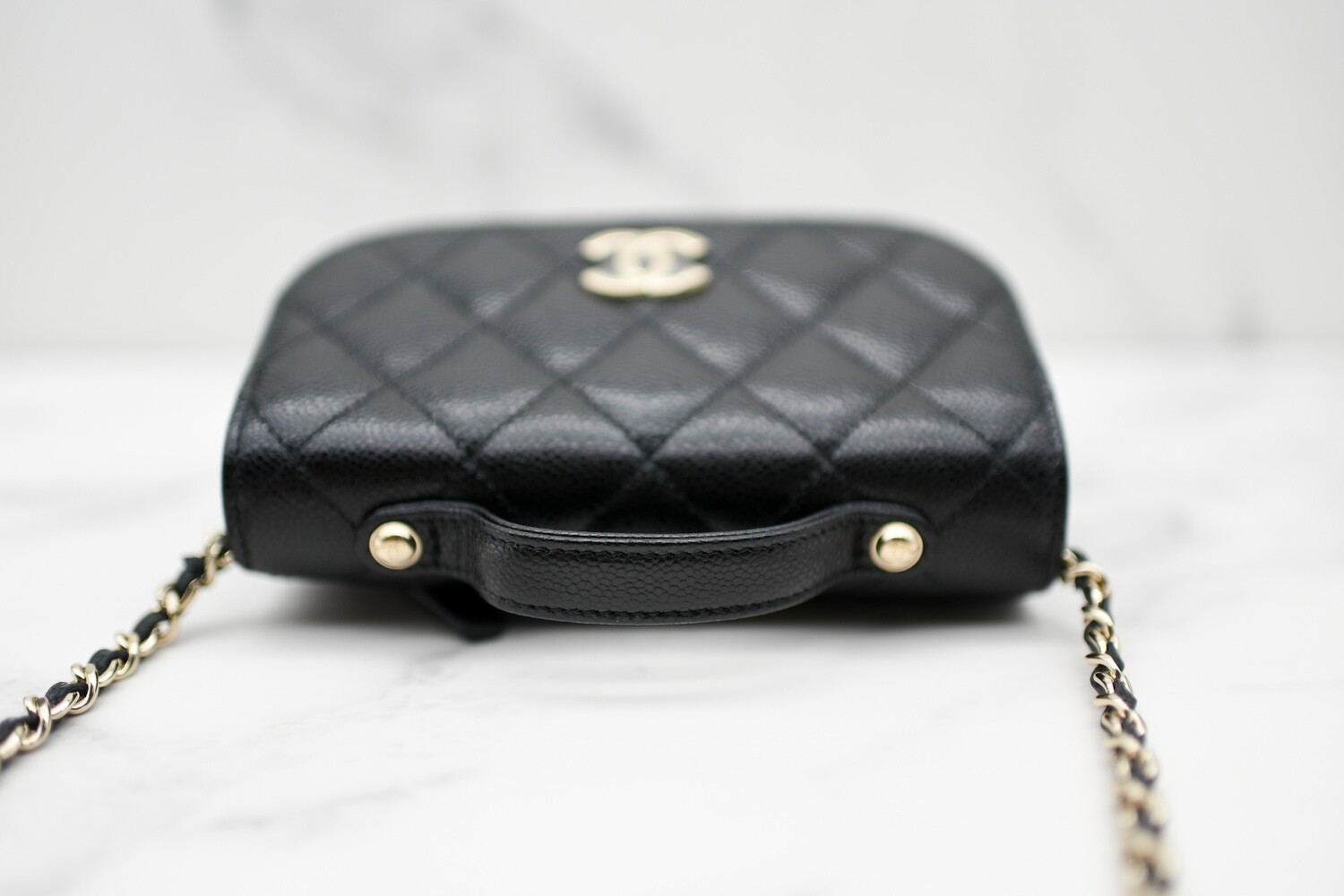 Chanel Business Affinity Clutch with Chain Flap, Black Caviar
