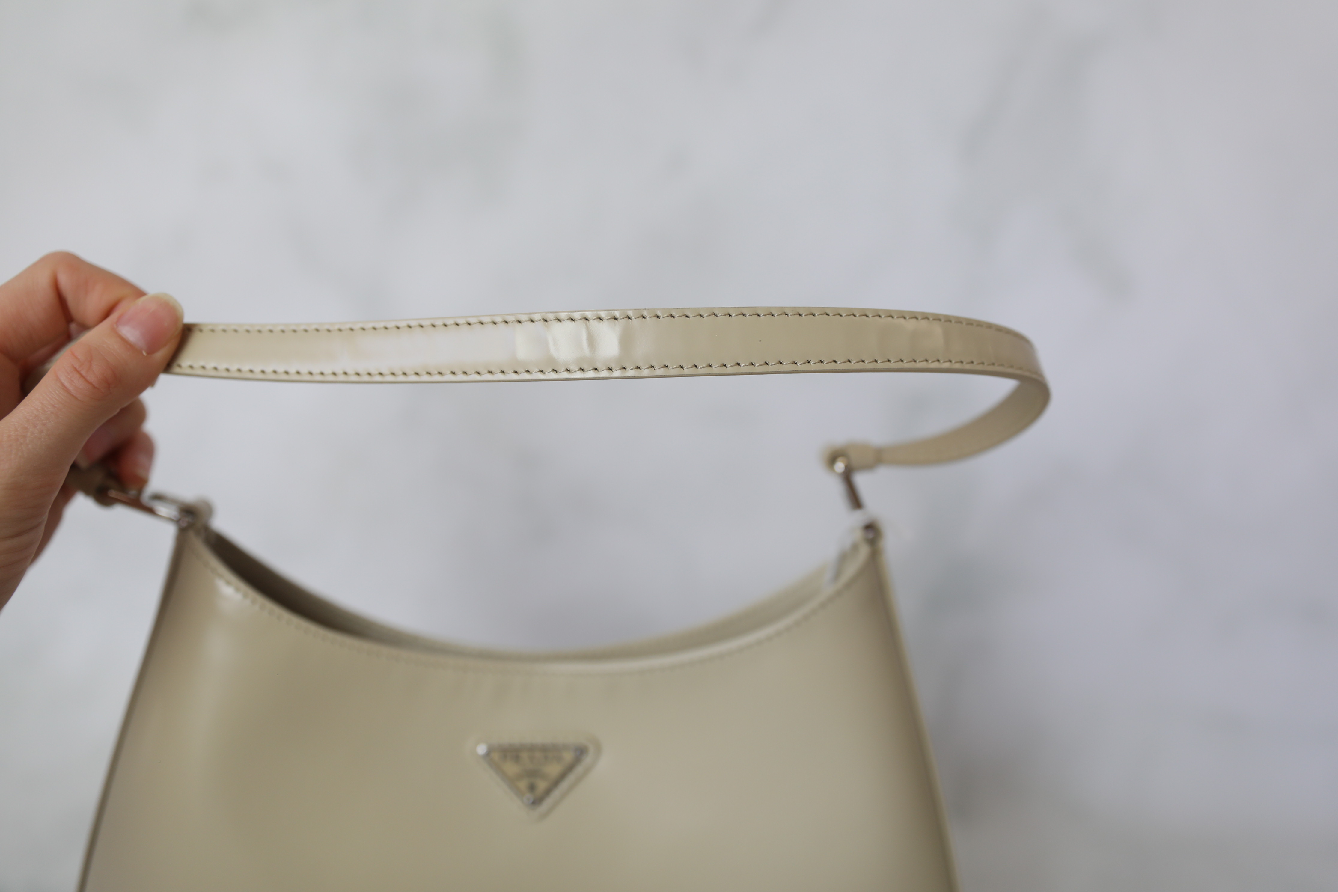 Prada Re-Nylon Messenger Bag, Black, Preowned in Box WA001 - Julia