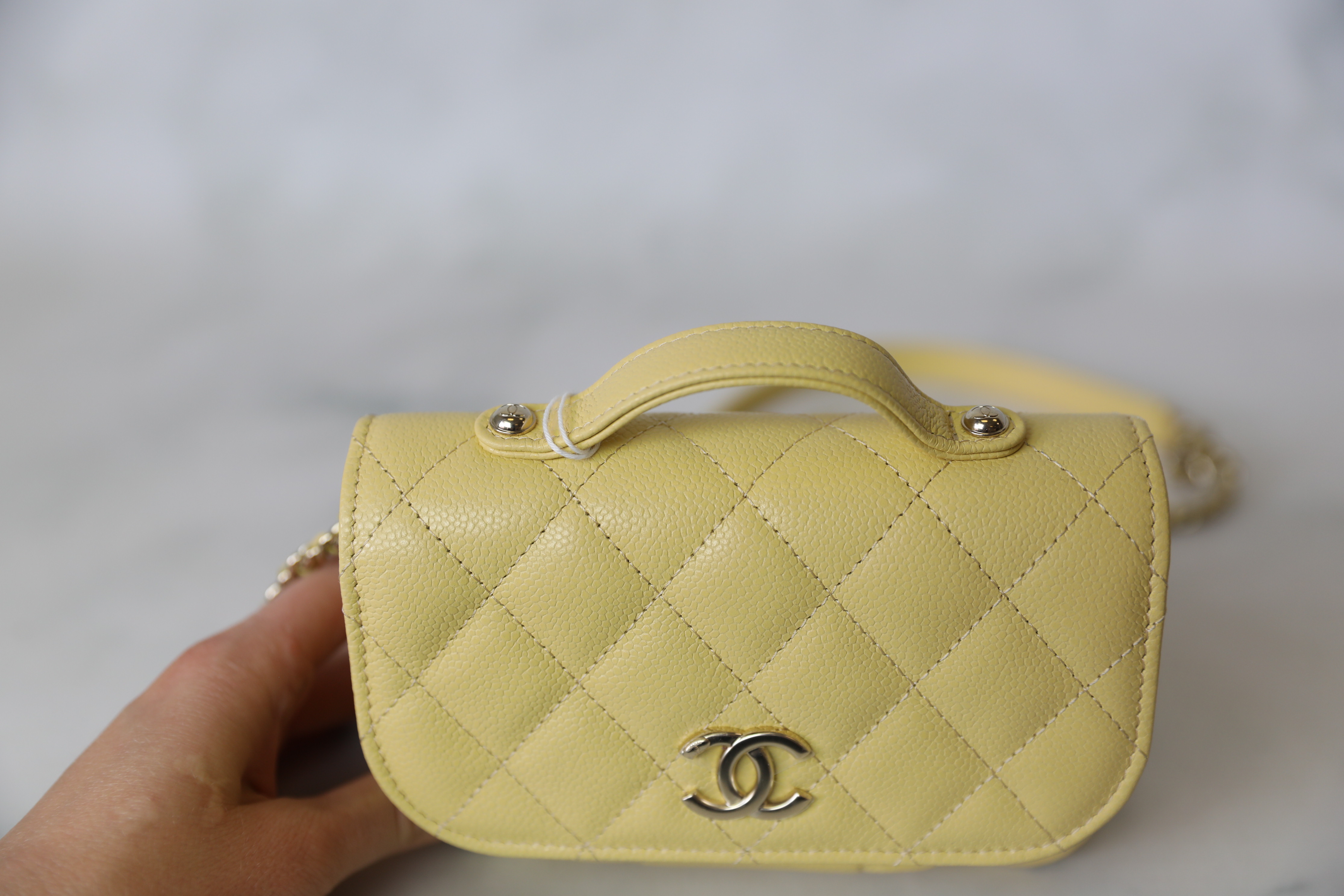 Chanel Affinity ChainShoulder Size Mini Yellow AP2914 Caviar Leather