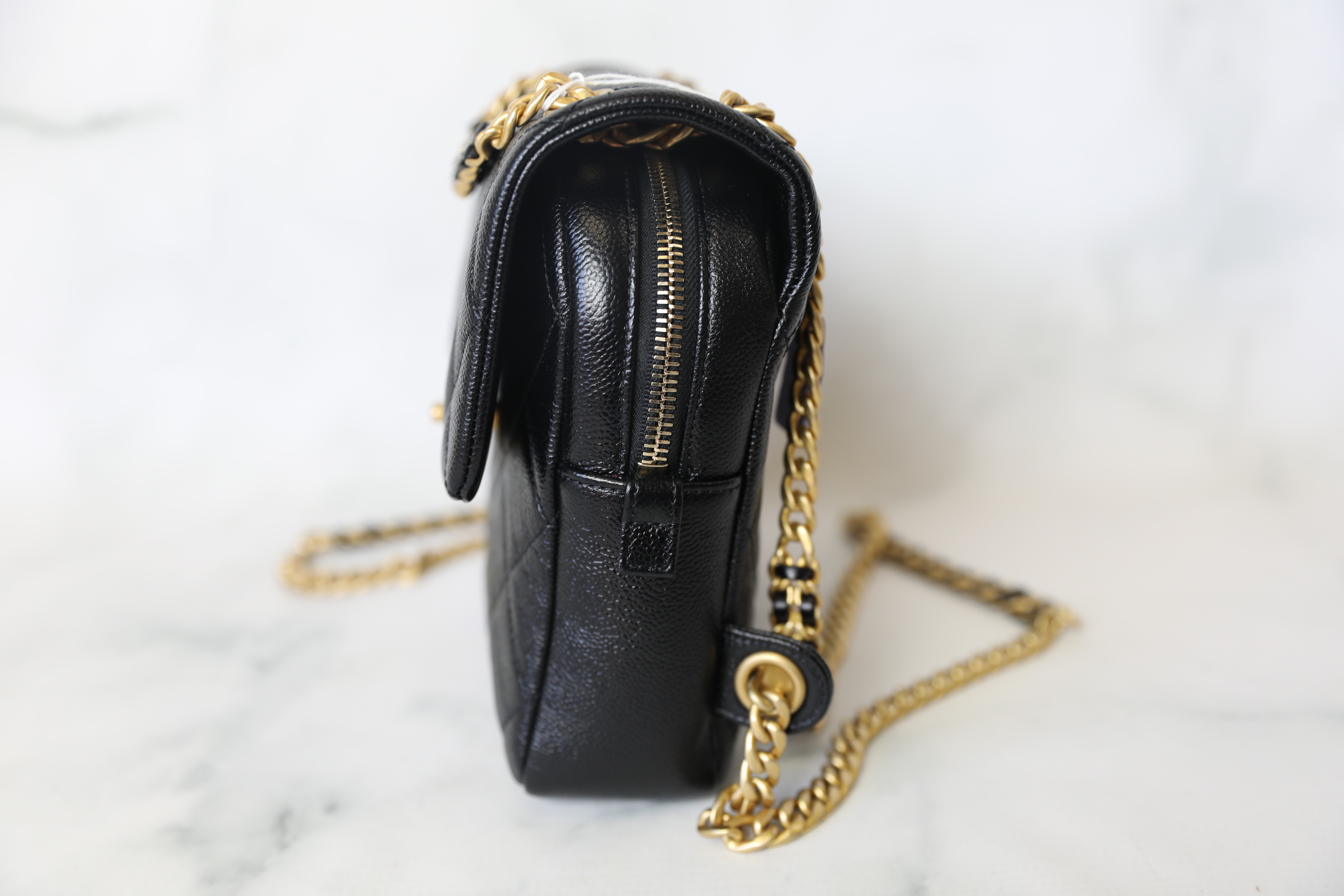 Chanel Melody Backpack, Black Caviar with Gold Hardware, Preowned