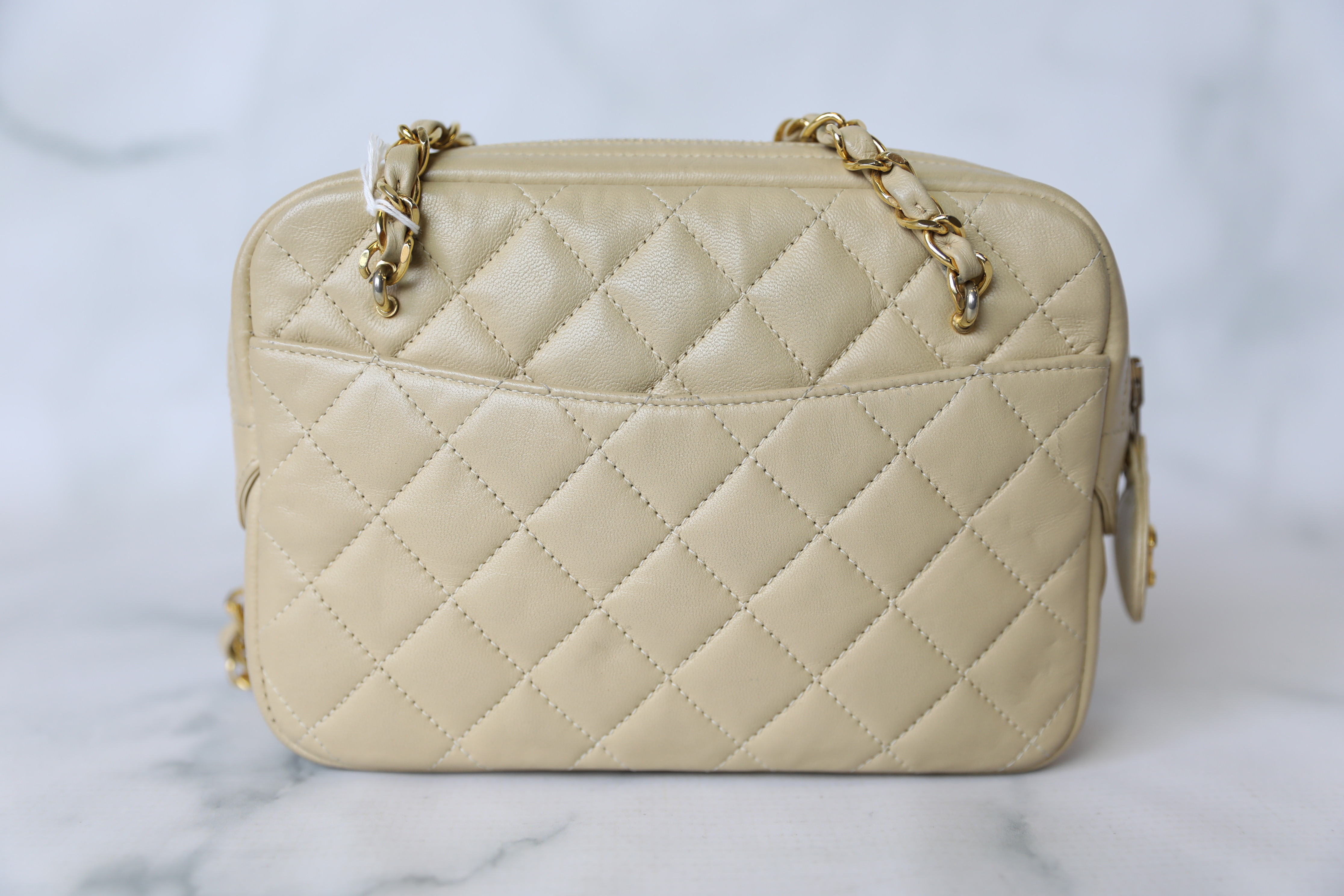 Chanel Vintage Camera Bag, Beige Lambskin with Gold Hardware, Preowned in  Box WA001 - Julia Rose Boston