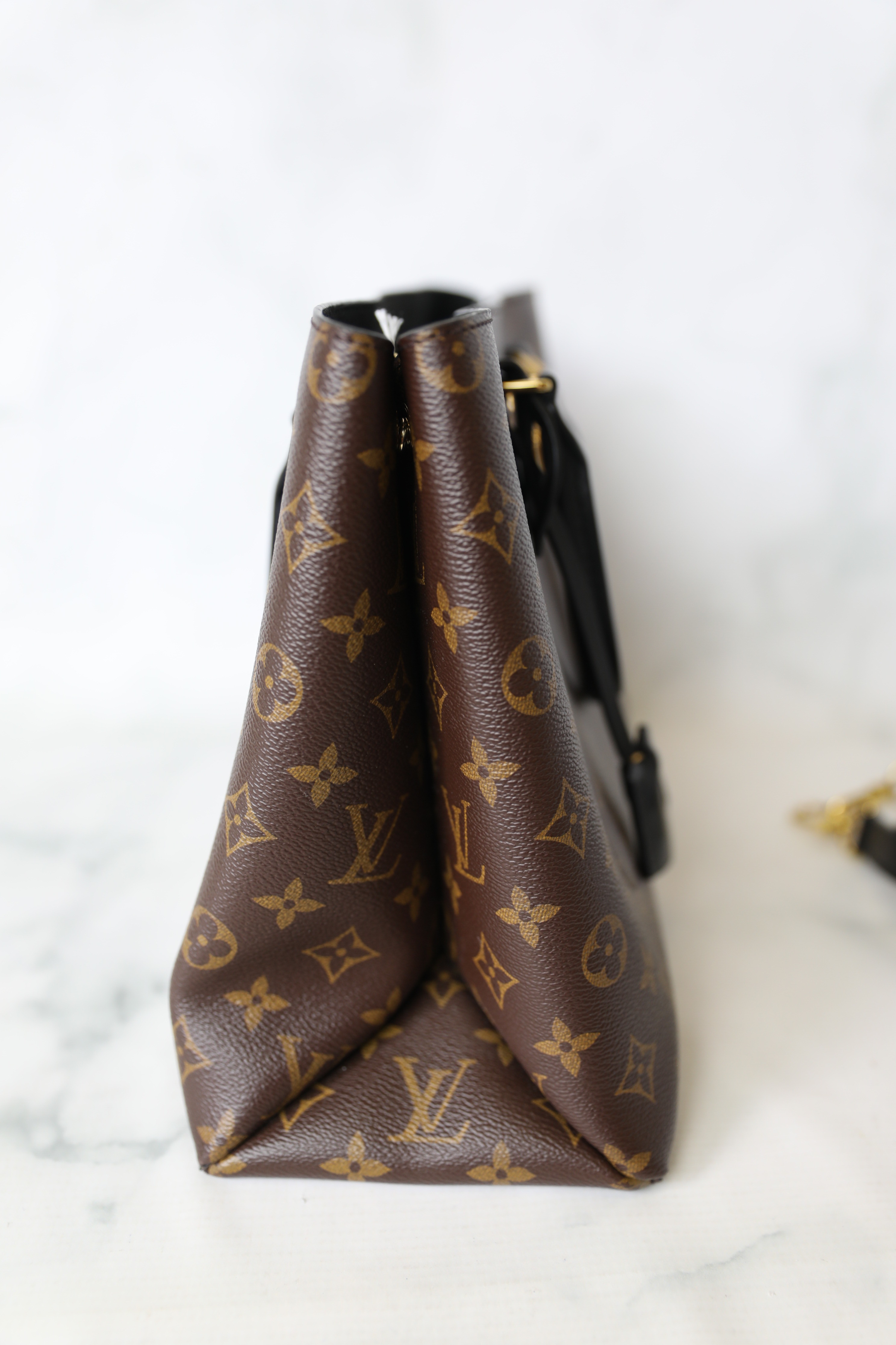 Túi xách LV Louis Vuitton Flower Tote siêu cấp Monogram quai nâu size 34cm  – M43770 – Túi xách cao cấp, những mẫu túi siêu cấp, like authentic cực đẹp
