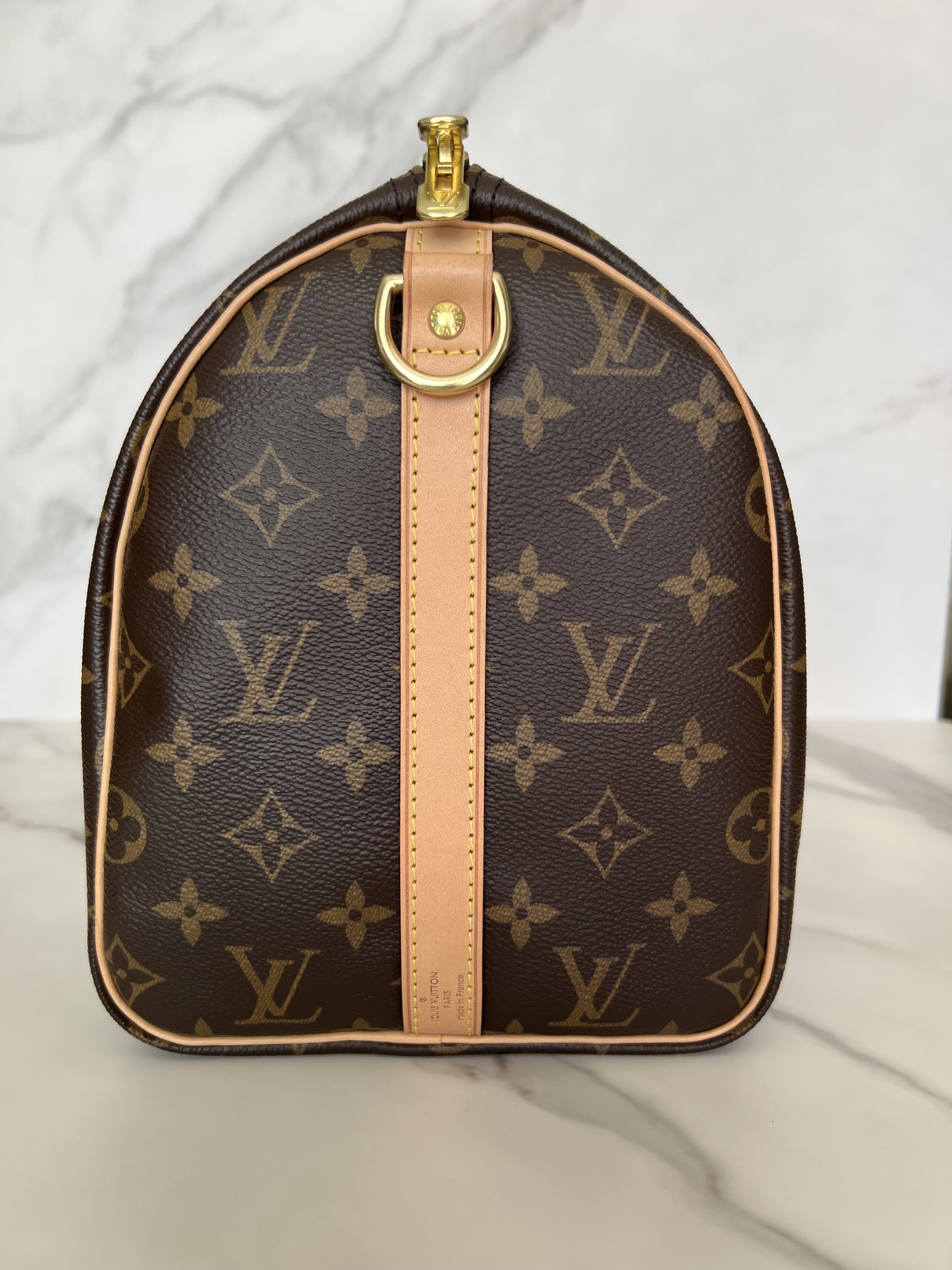 Louis Vuitton BRAND NEW - Speedy Bag 30 with custom Monogram canvas  shoulder strap Duck Hunting by PatBo Brown Leather Cloth ref.158136 -  Joli Closet