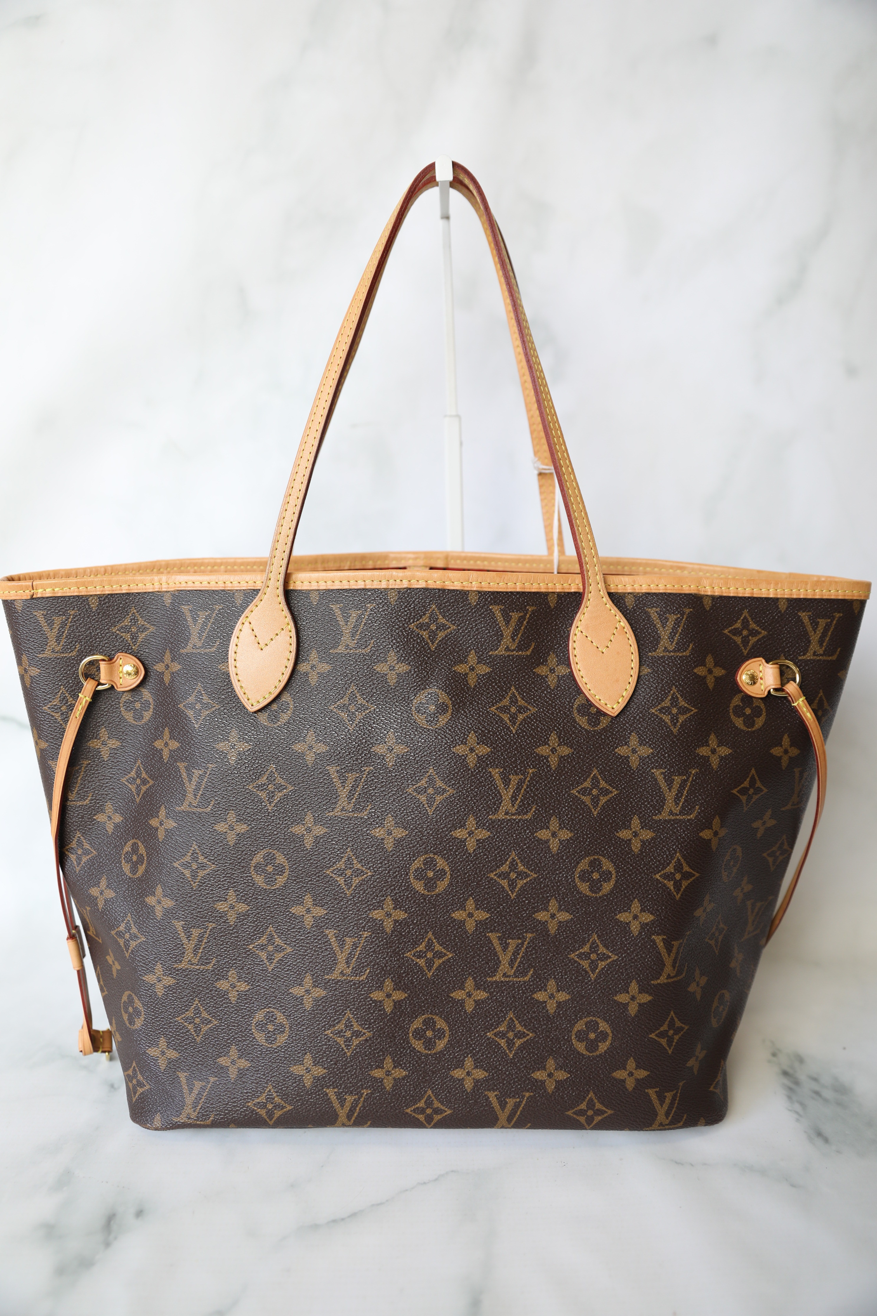 Louis Vuitton Neverfull MM Set, Monogram with Red Lining