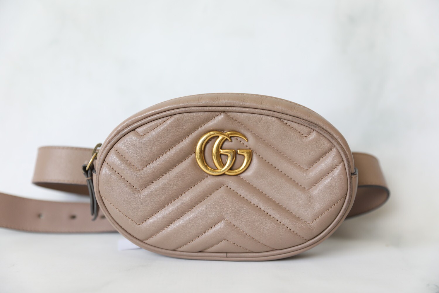Gucci Marmont Belt Bag, Nude, Size 75 Preowned No Dustbag WA001 - Julia  Rose Boston | Shop