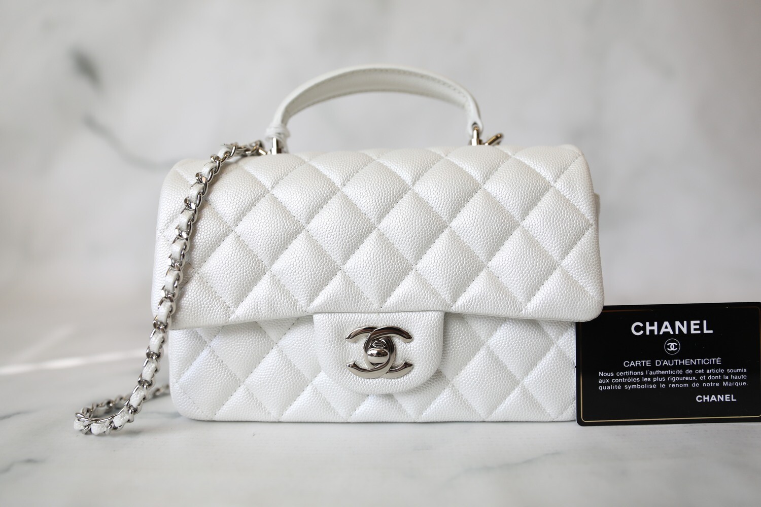 Chanel 22S Lambskin Chanel 19 Flap Bag Crossbody Bag Small White in  Lambskin Leather with Silvertone  US