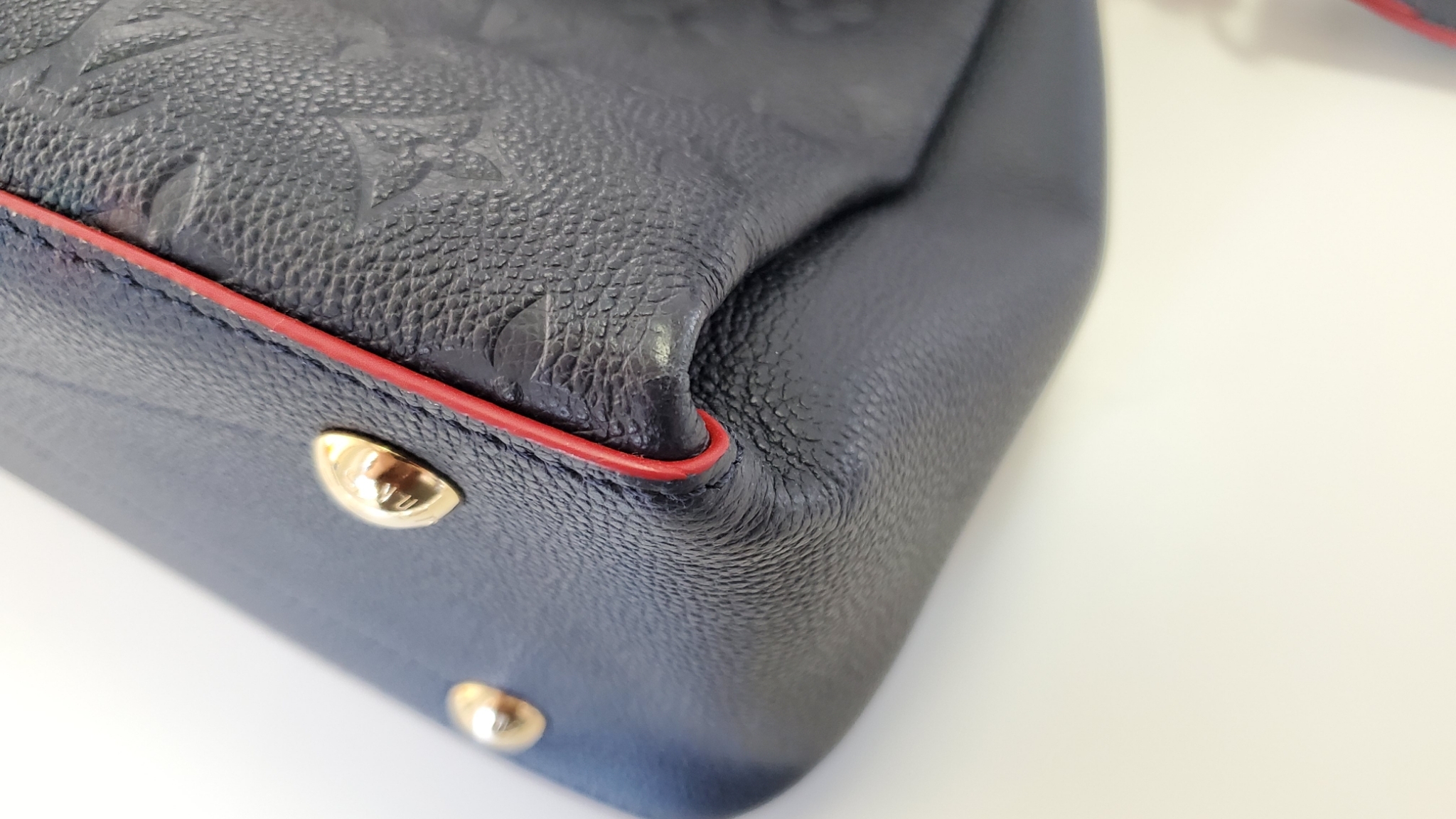 Louis Vuitton Black Monogram Empreinte Leather George MM Bag – Italy Station
