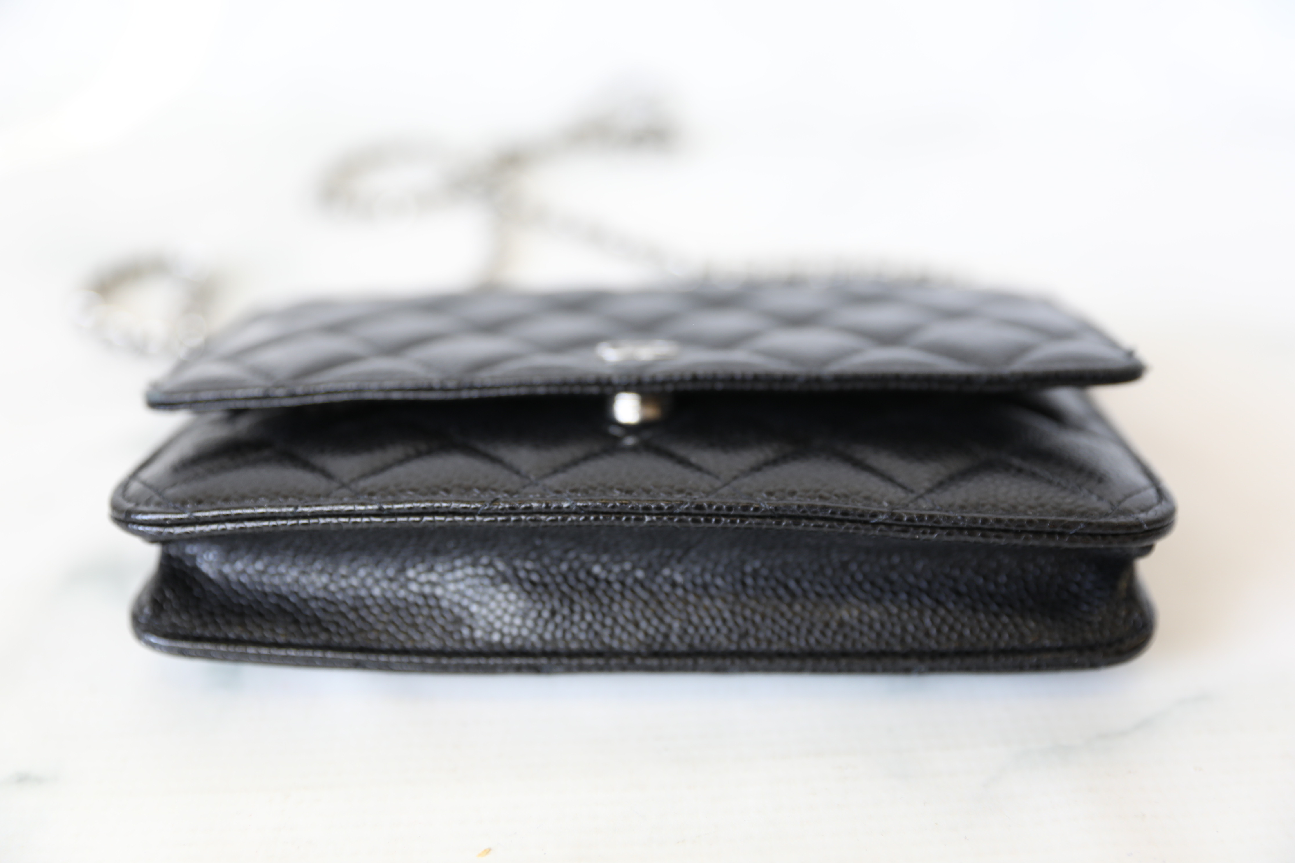 Chanel Classic Wallet on Chain, Black Caviar with Silver Hardware, Preowned  in Box WA001 - Julia Rose Boston