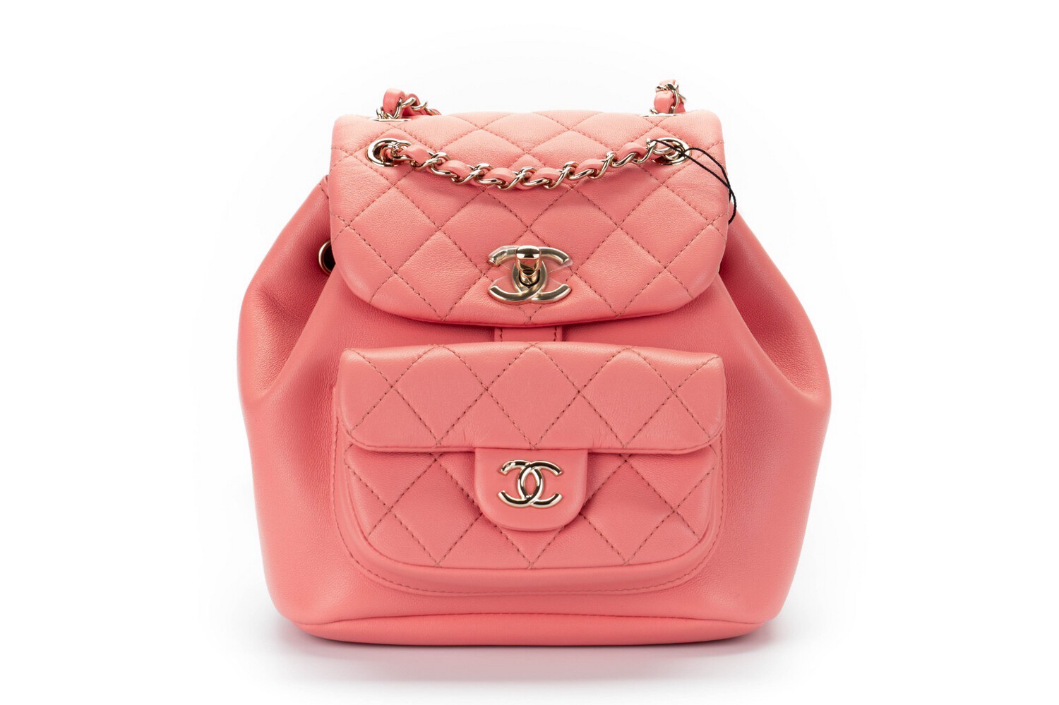 Chanel Backpack Duma 22A Pink, Gold Hardware, Like New With Tag In Box (Ships From London)