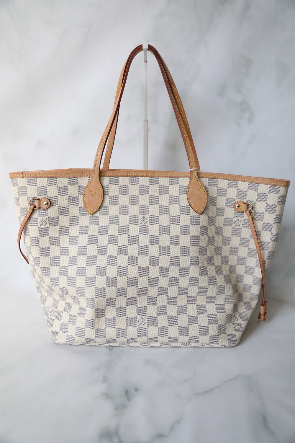Louis Vuitton Neverfull MM Azur with Strap, New in Dustbag WA001