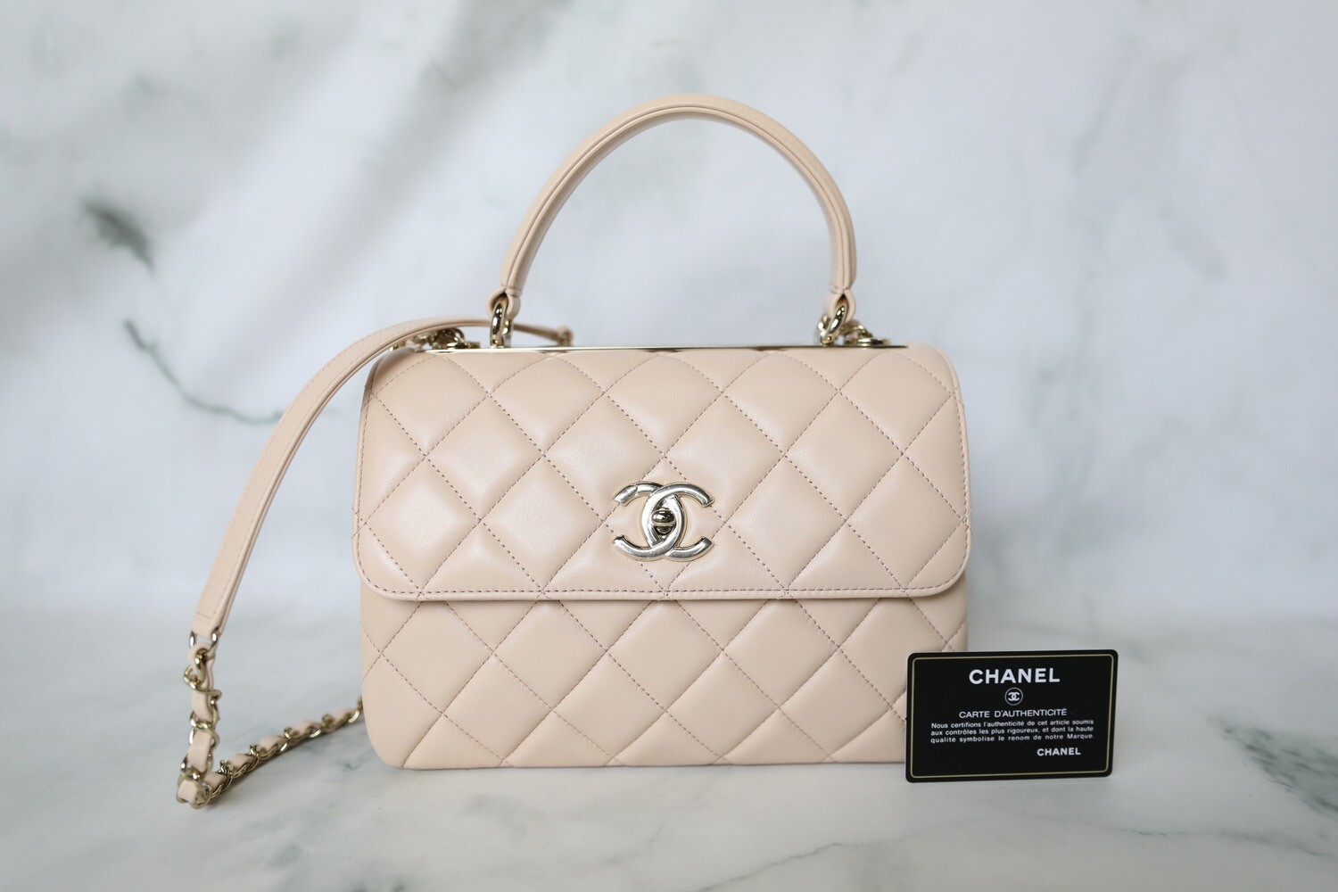 Chanel Trendy Small, Pink Beige Lambskin with Gold Hardware, Preowned in  Box WA001 - Julia Rose Boston