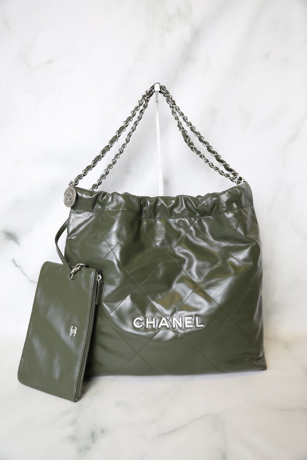 chanel 22 bag green