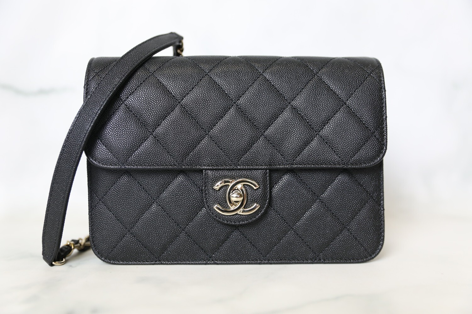 Chanel Like a Wallet Flap Medium, Black Caviar with Gold Hardware