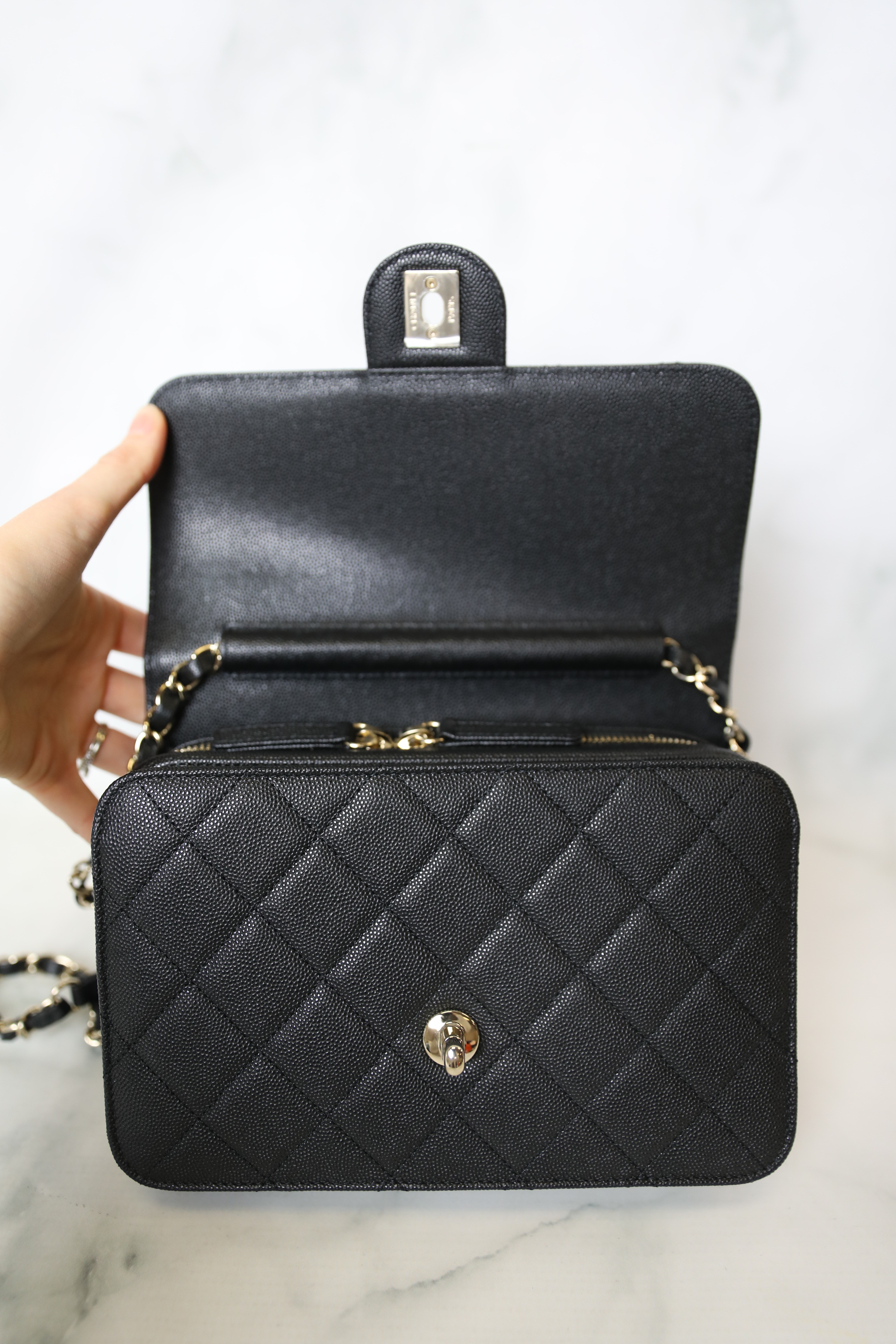 Chanel Like a Wallet Flap Medium, Black Caviar with Gold Hardware, New in  Box WA001 - Julia Rose Boston