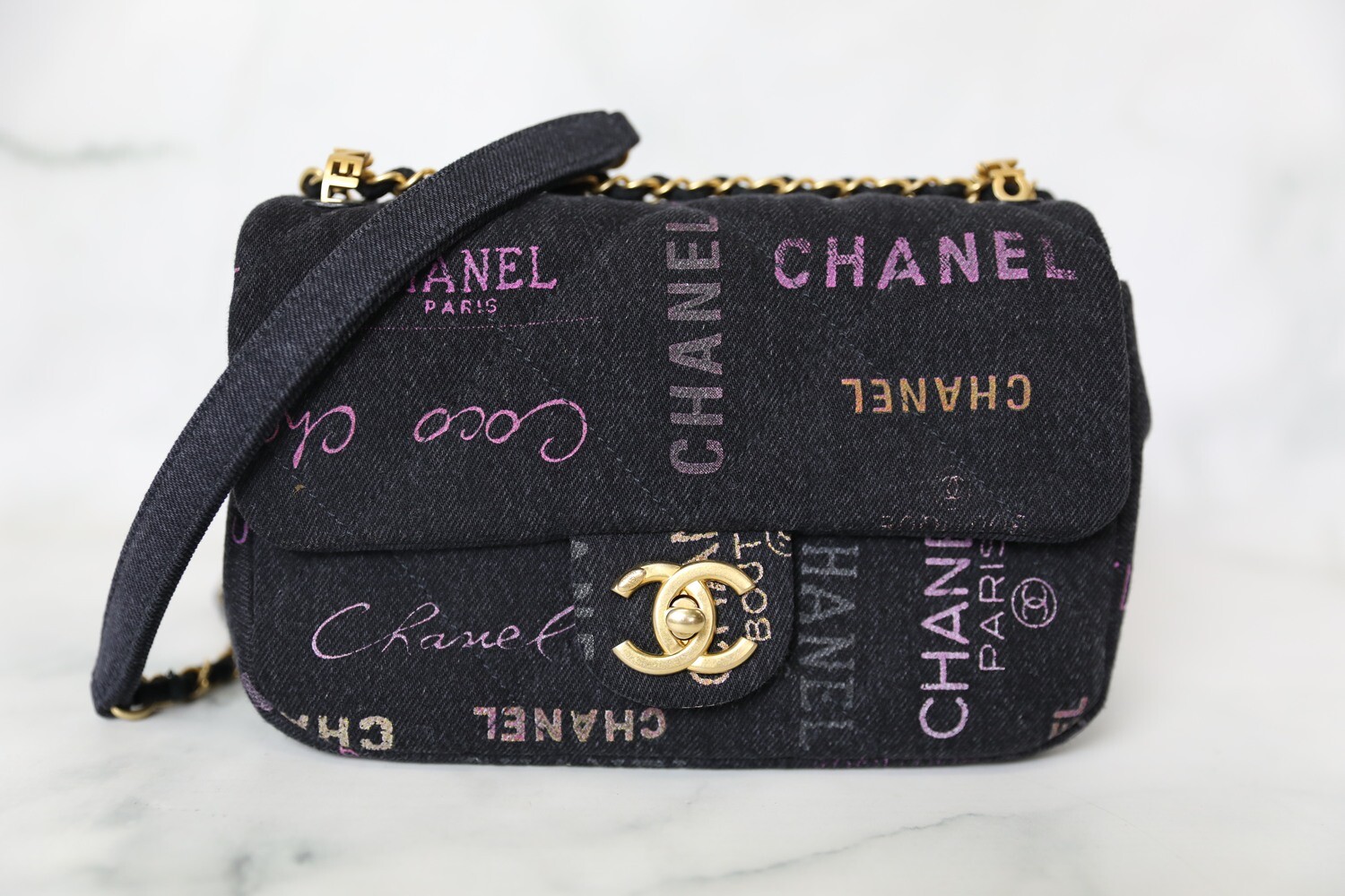 Chanel 22 Denim Small, New In Box WA001 - Julia Rose Boston