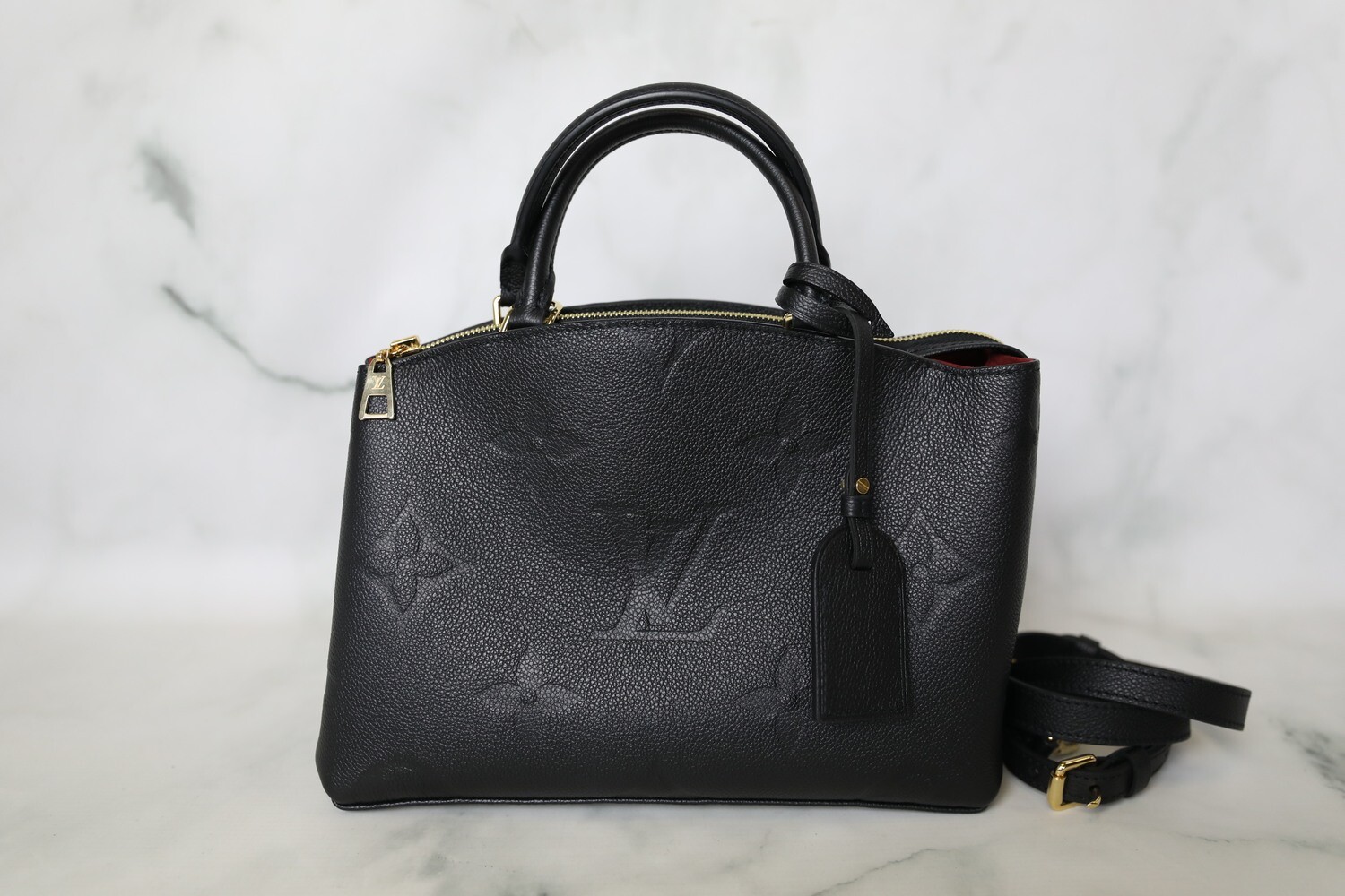 Louis Vuitton Palais Petite, Black Empreinte Leather with Gold Hardware ...