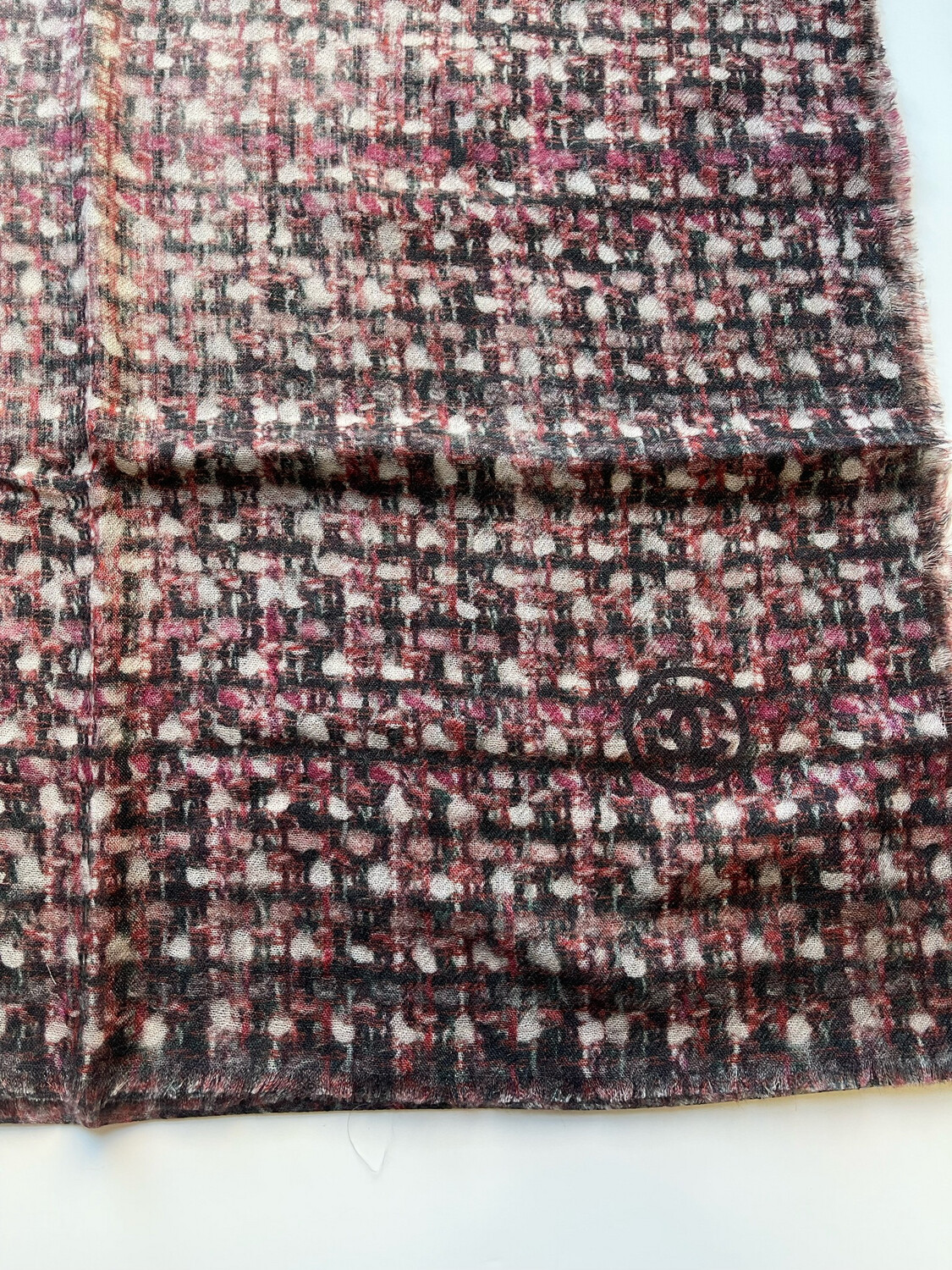 Chanel tweed scarf sales
