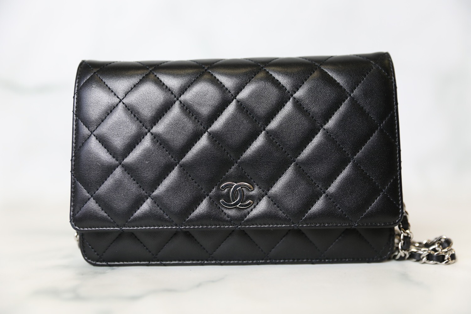Chanel Boy Woc Lambskin Leather Wallet Clutch Bag