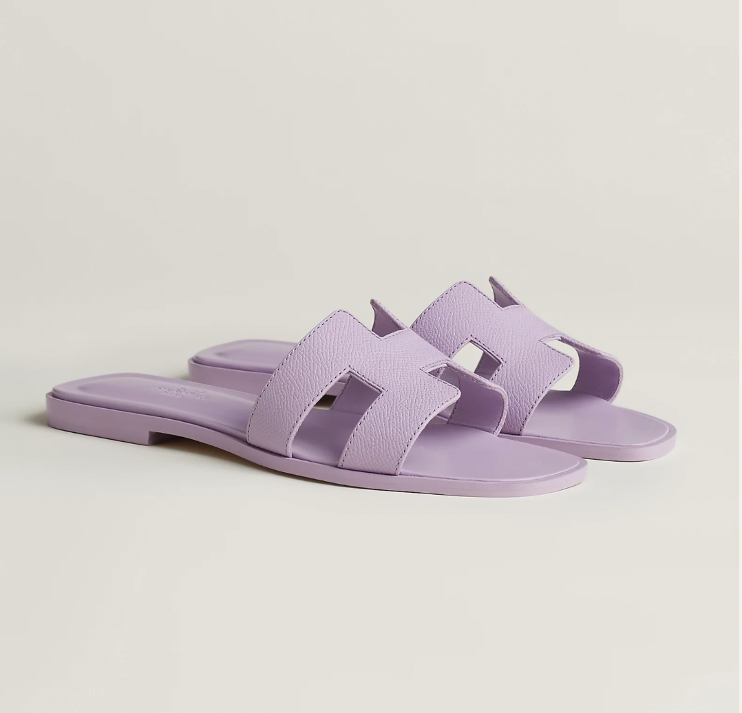 Hermes Oran Lilac, Size 38.5, New in Box