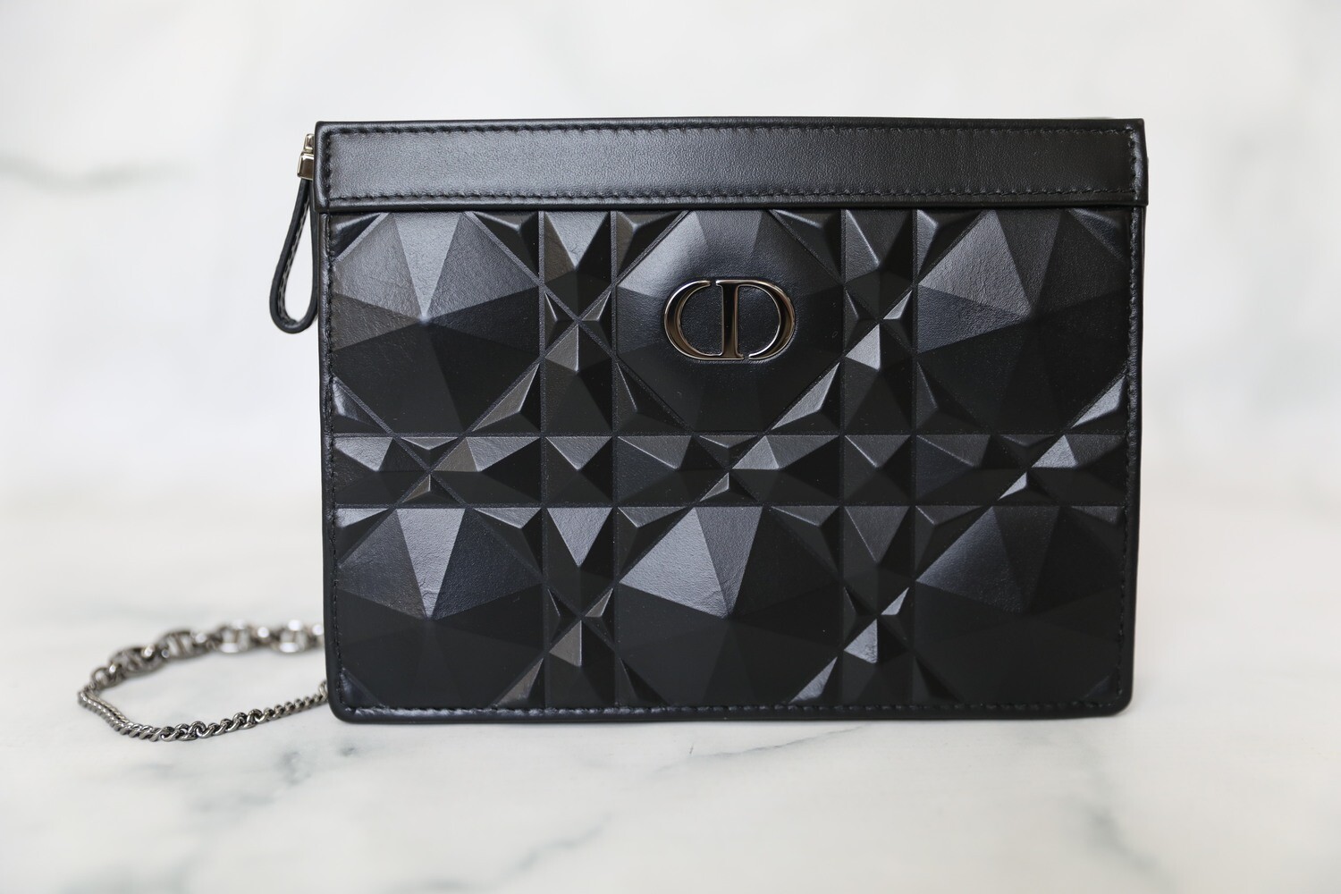 Dior Leather Clutch Bag (pre-owned)