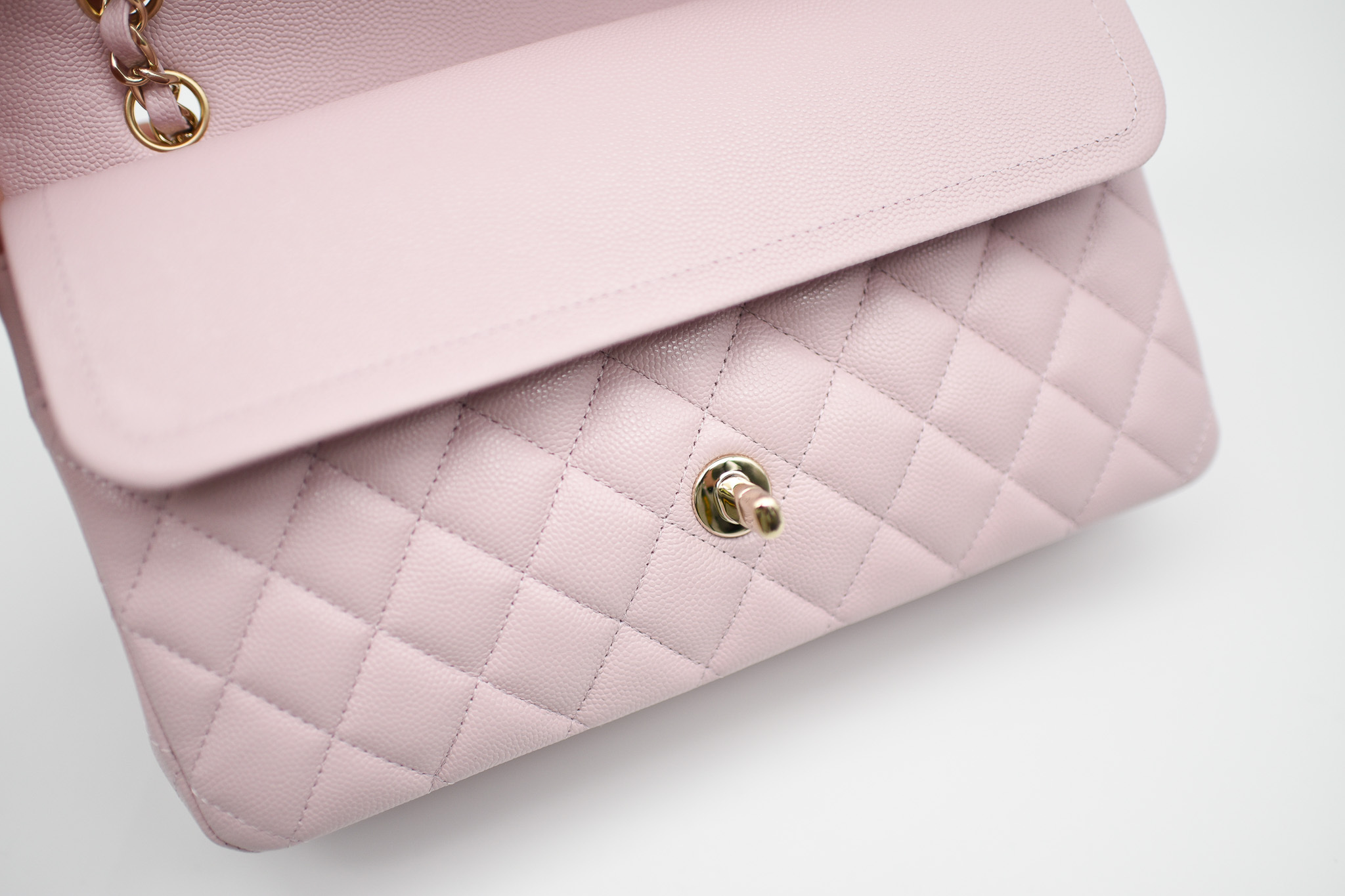 Chanel Classic Medium Flap, 21S Pink with Gold Hardware, New in Box GA006 -  Julia Rose Boston