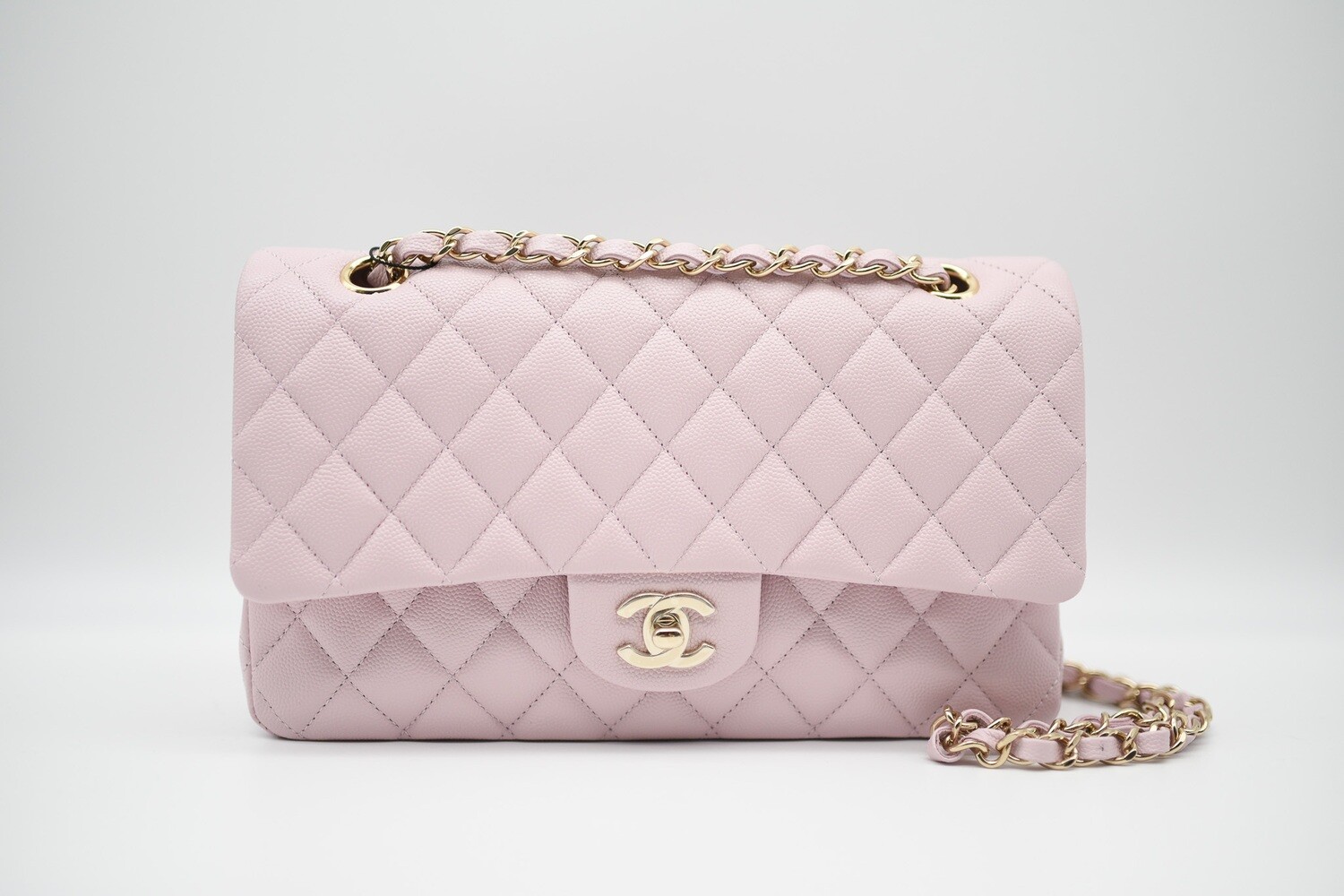 Chanel Classic Medium Flap, 21S Pink with Gold Hardware, New in Box GA006