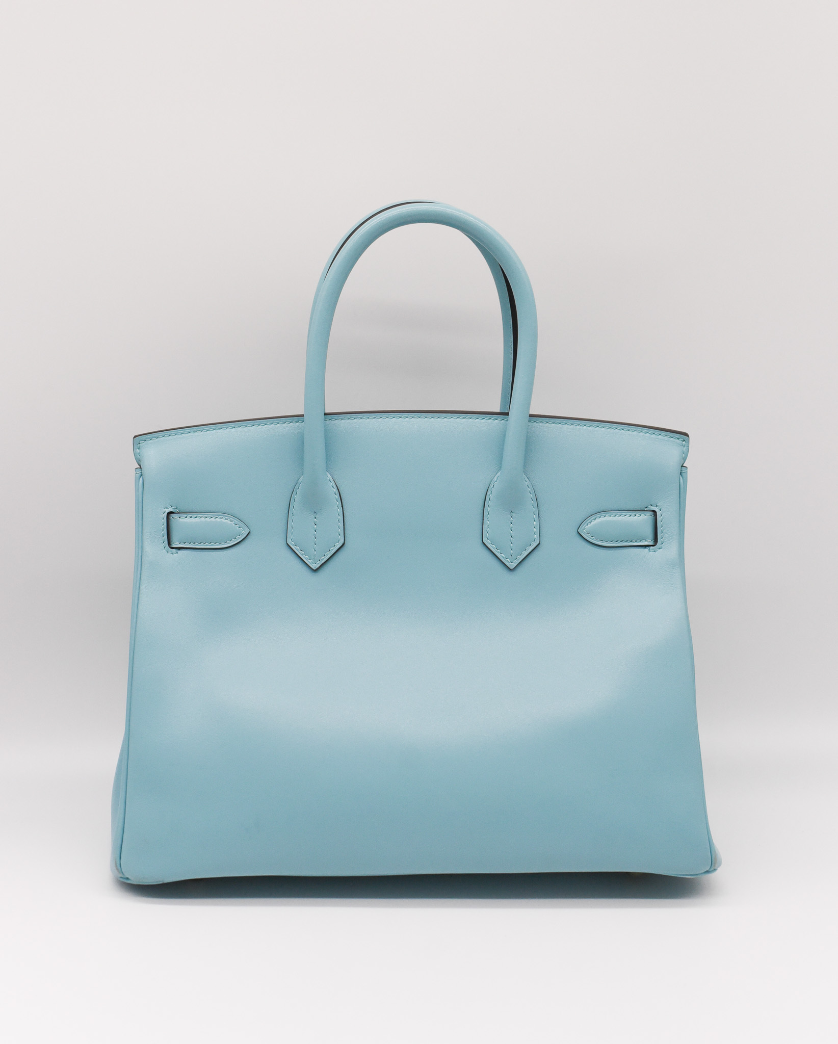 Hermes Birkin 30, Light Blue Swift Leather with Gold Hardware, 2017 A  Stamp, Preowned with Box WA001 - Julia Rose Boston