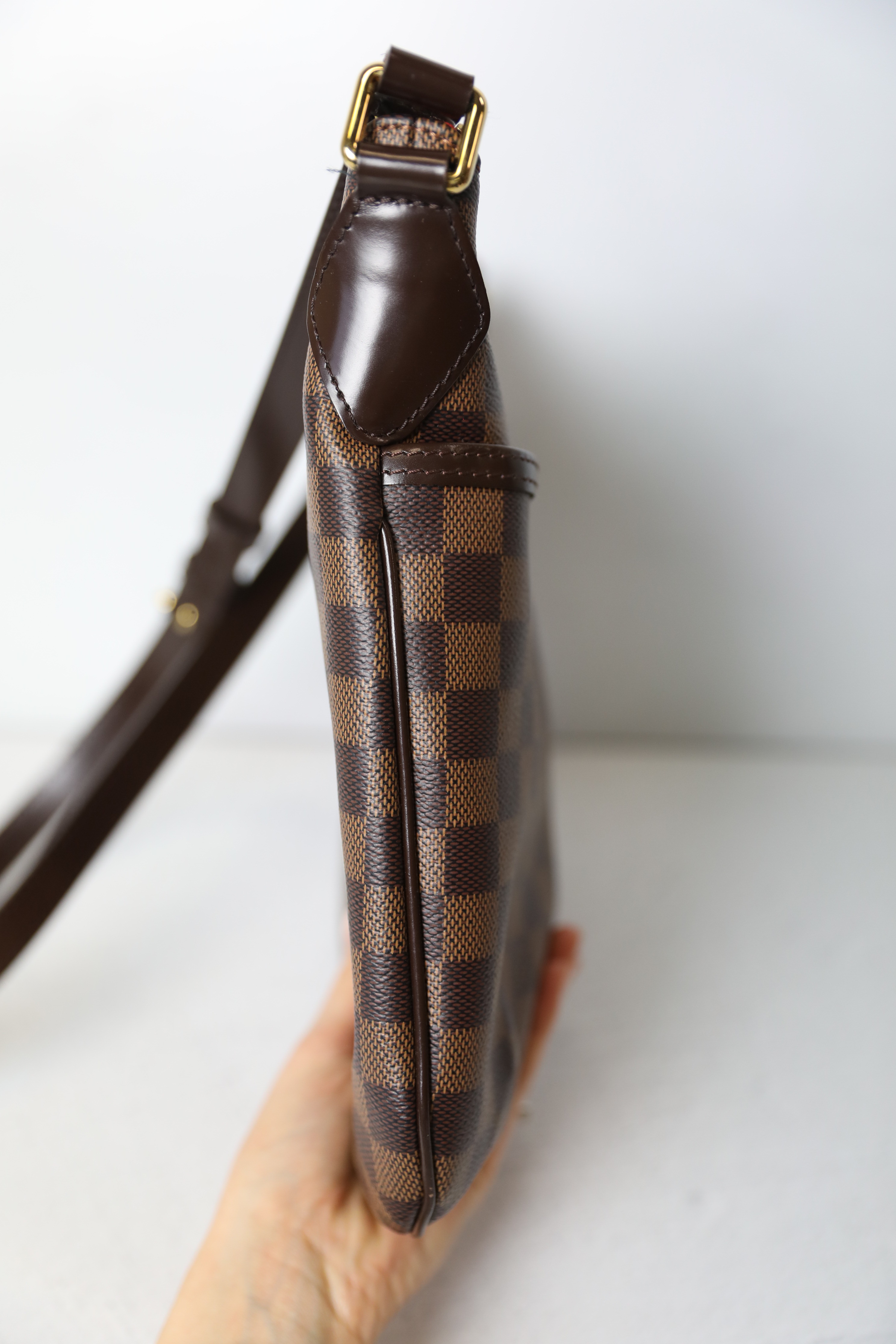 Louis Vuitton Bloomsbury PM, Damier Ebene, Preowned in Dustbag WA001