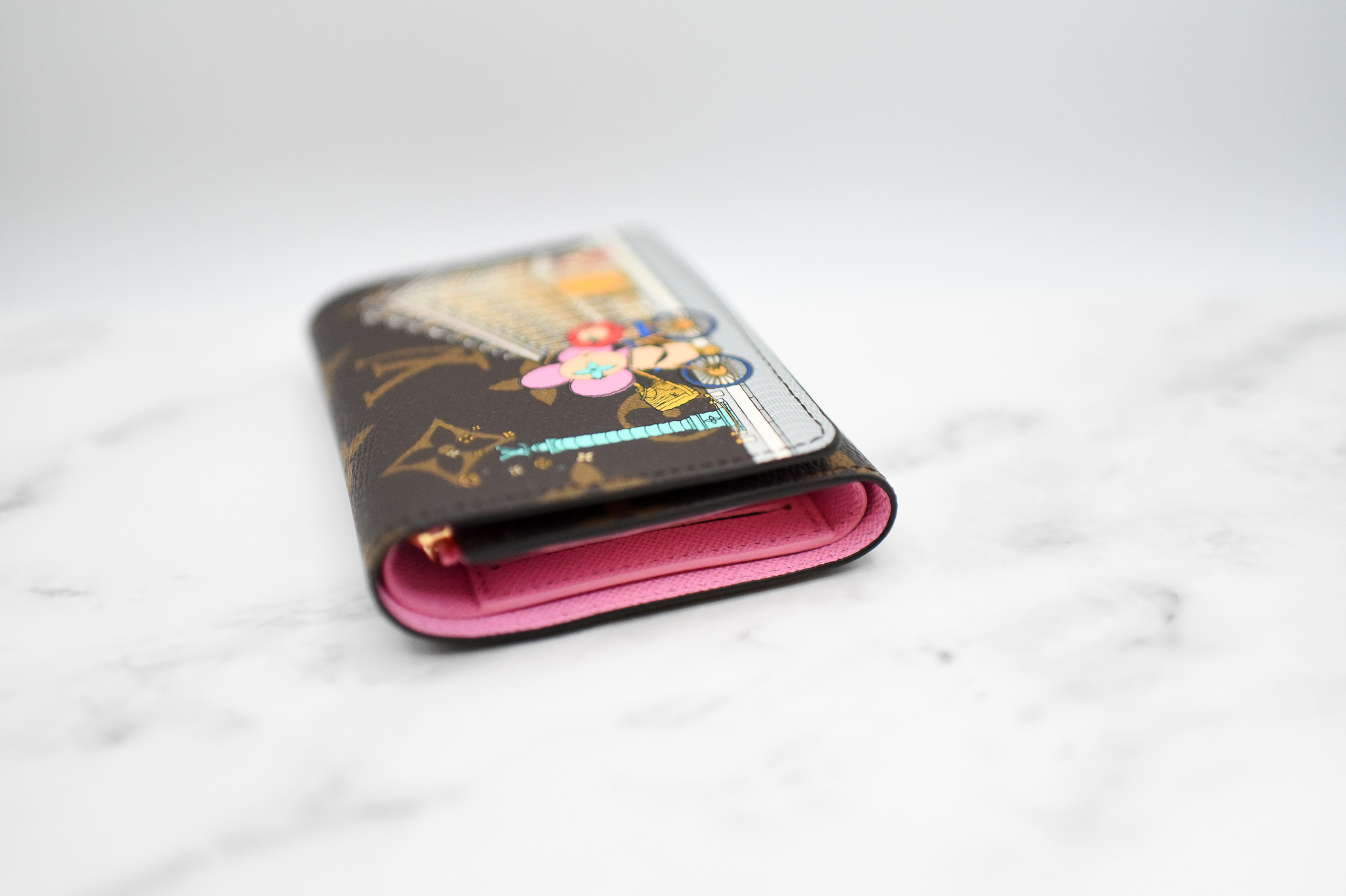 Louis Vuitton GP Wallet Monogram (12 Card Slot) Vivienne Holiday Rose  Pivoine Pink for Women
