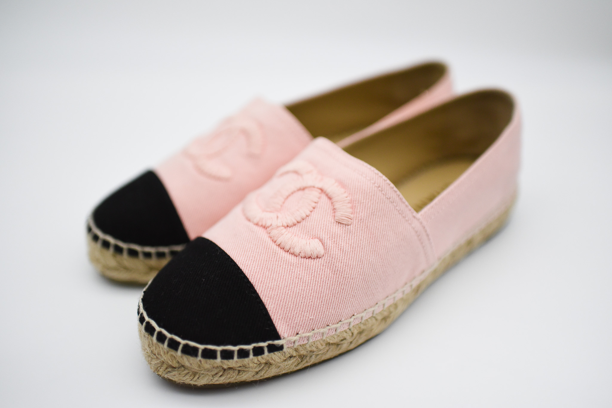 Chanel Espadrilles, Pink, Size 38, New in Box MA001 - Julia Rose