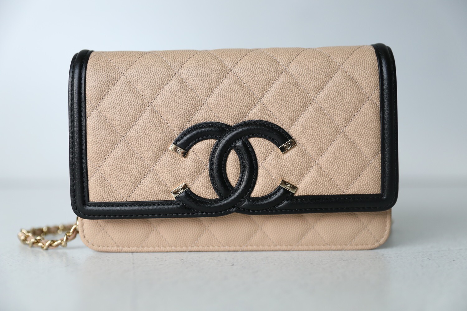 Chanel filigree wallet sale