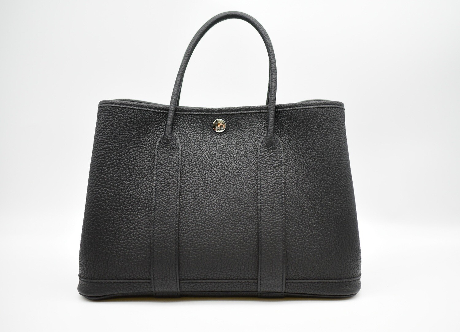 Hermes Garden Party 30 Noir PHW, New In Box GA001