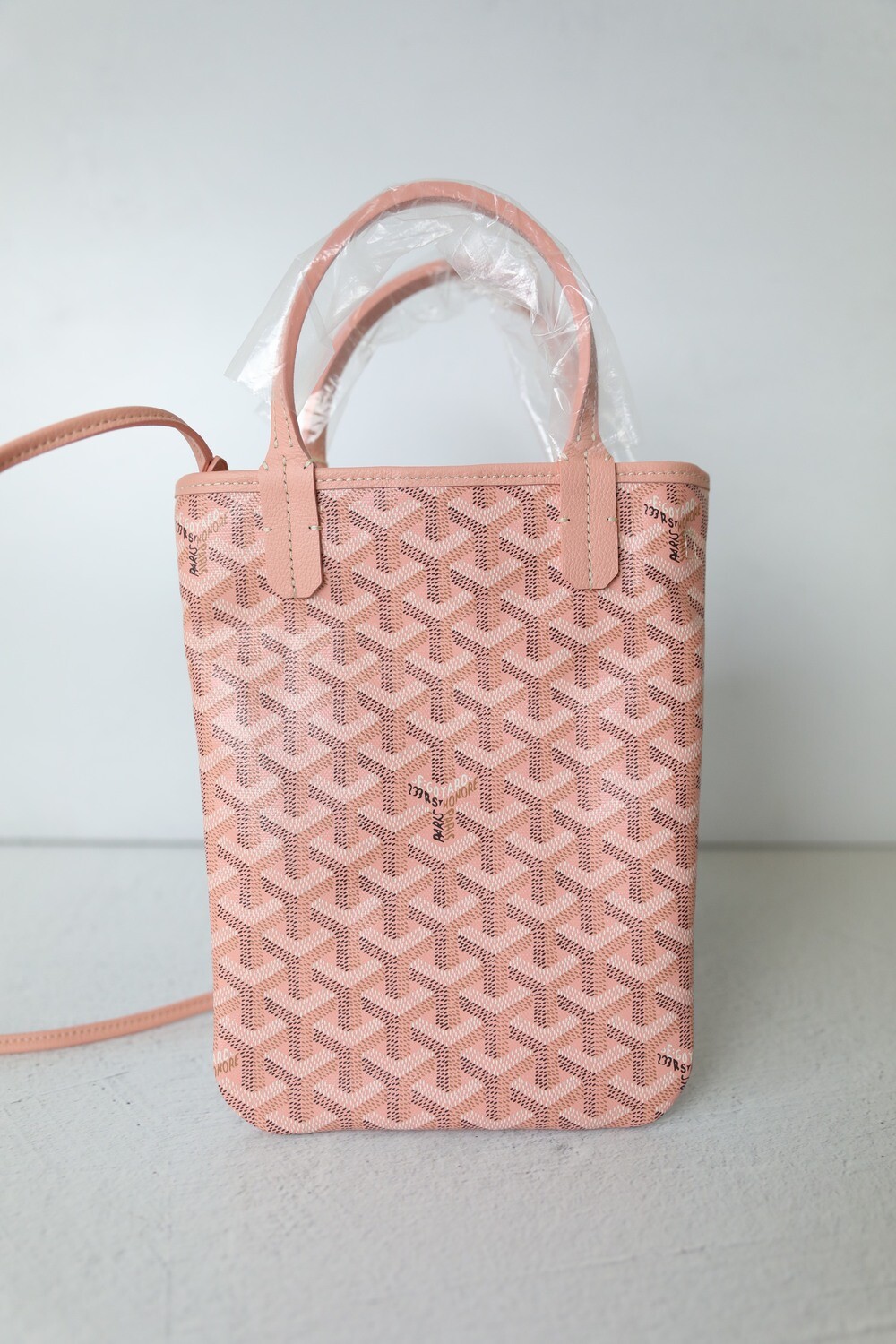 GOYARD◆ゴヤール Poitiers Claire-Voie Bag Powder Pink バッグ Goyard Poitiers Claire-Voie Mini Goyardine Pink Skinny Tote
