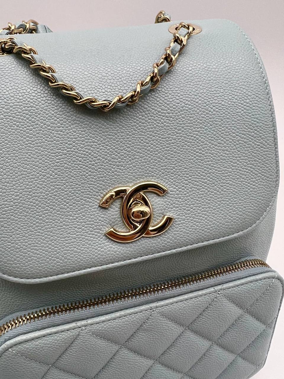 Chanel Business Affinity Backpack, Blue Caviar with Gold Hardware, Preowned  in Dustbag MA001