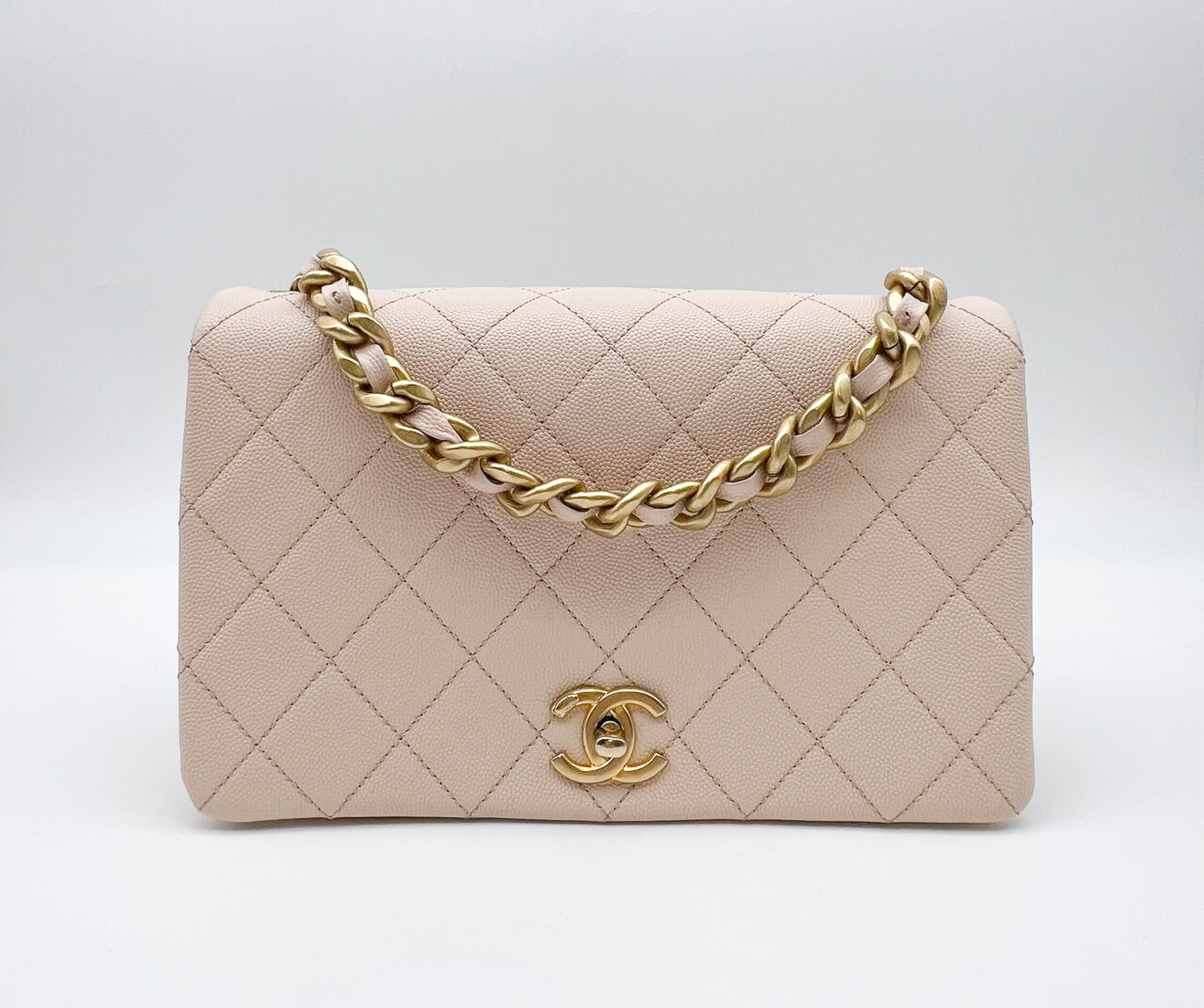 Chanel Vintage Beige, Lambskin, Quilted Classic, Medium, Gold Hardware,  Preowned No Dustbag WA001 - Julia Rose Boston