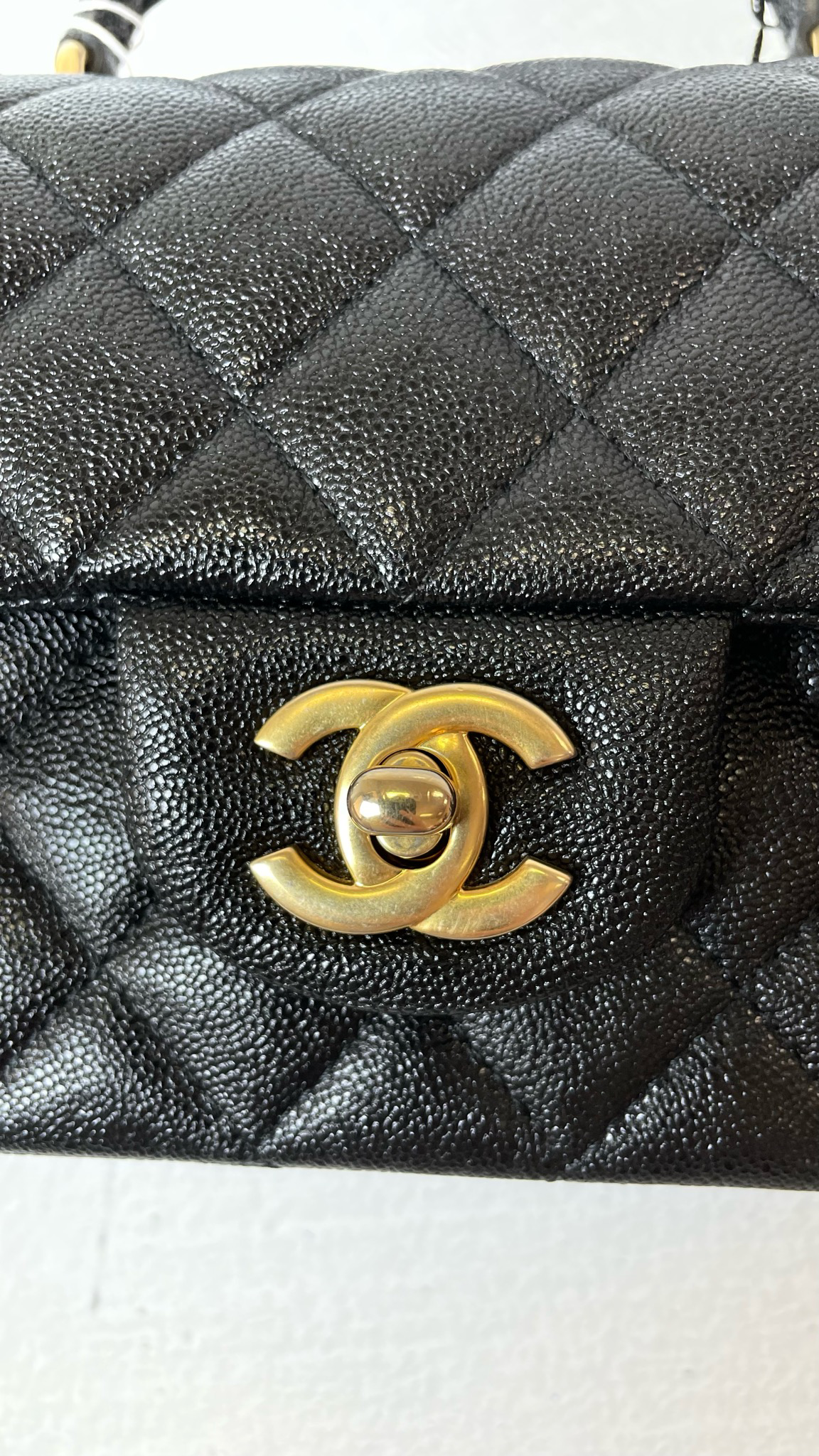 Chanel Mini Rectangular With Top Handle, White Caviar with Gold Hardware,  New in Box MA001 - Julia Rose Boston