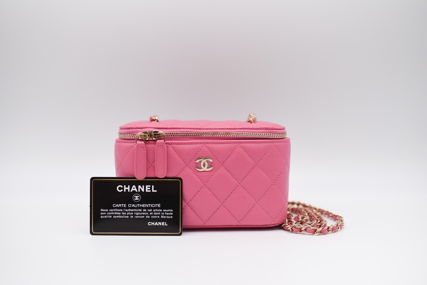 chanel o purse vanity with chain